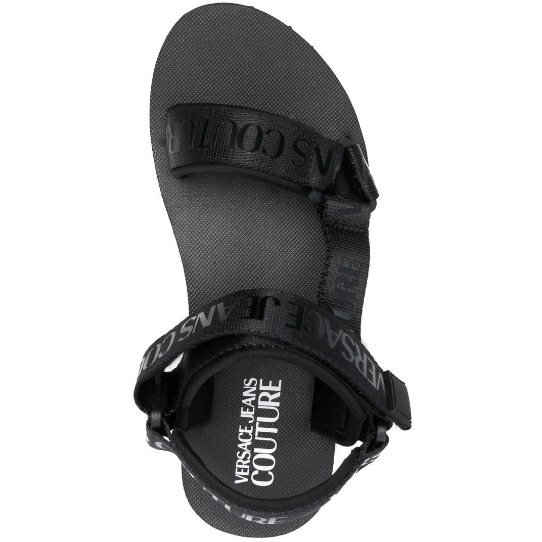 VERSACE JEANS CUTURE Basutės moterims, Juoda, Fondo miami sandals 4