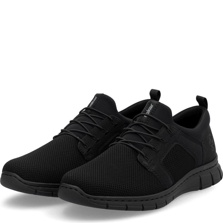 RIEKER Laisvalaikio bateliai vyrams, Juoda, Slipper 7