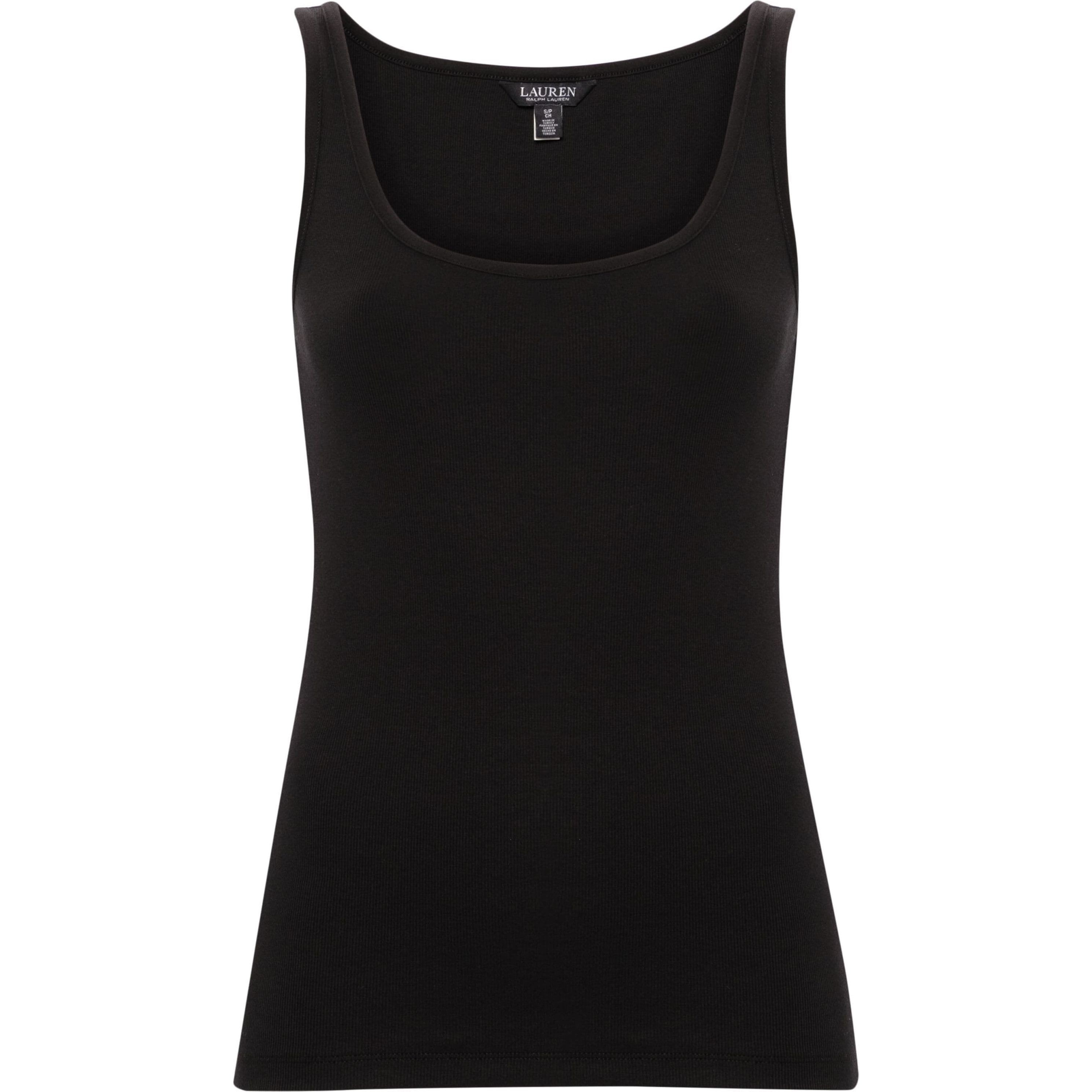 LAUREN RALPH LAUREN Marškiniai be rankovių moterims, Juoda, Kelly tank top