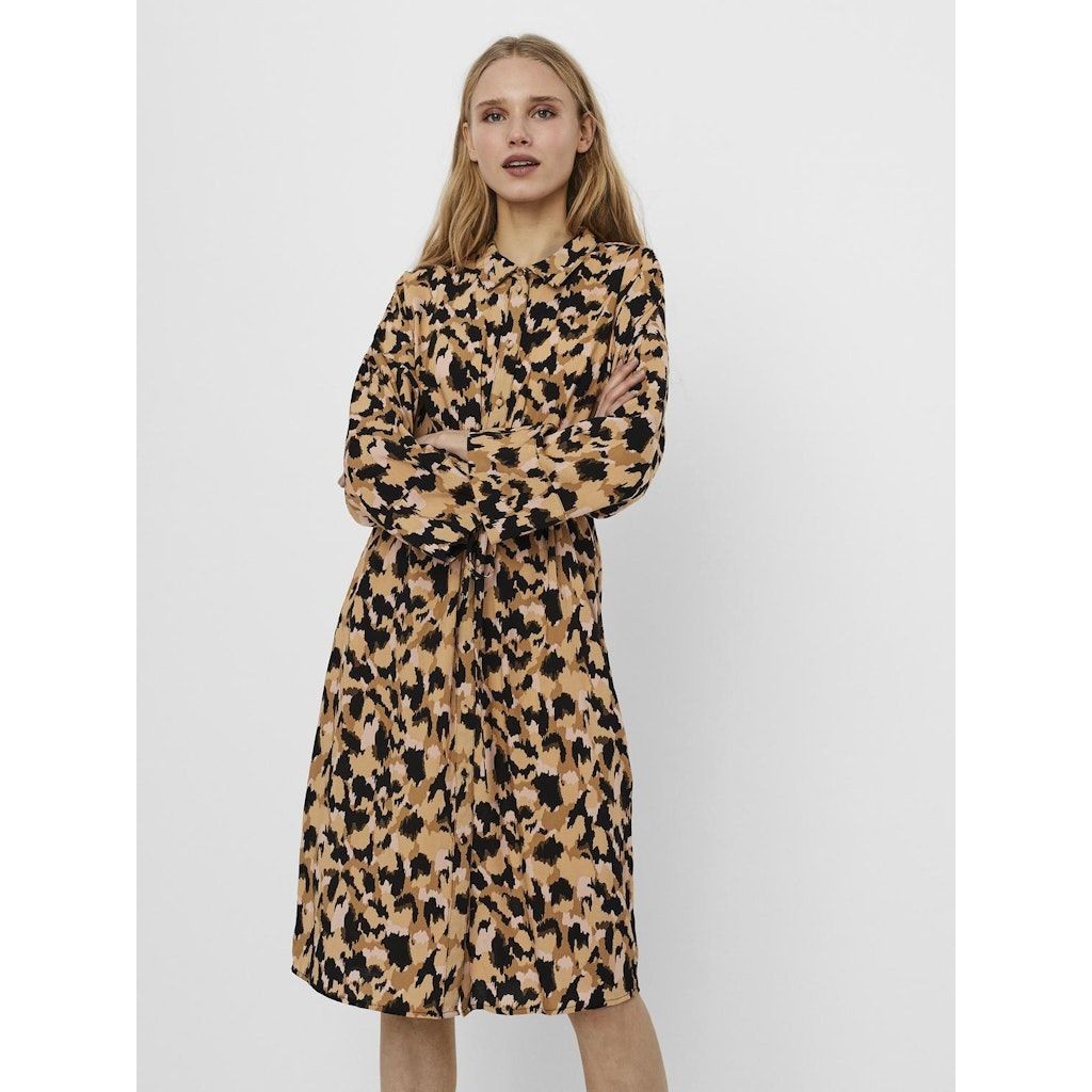 VERO MODA Mini suknelė moterims, Kūno, VMRIE LS BLK SHIRT D 2