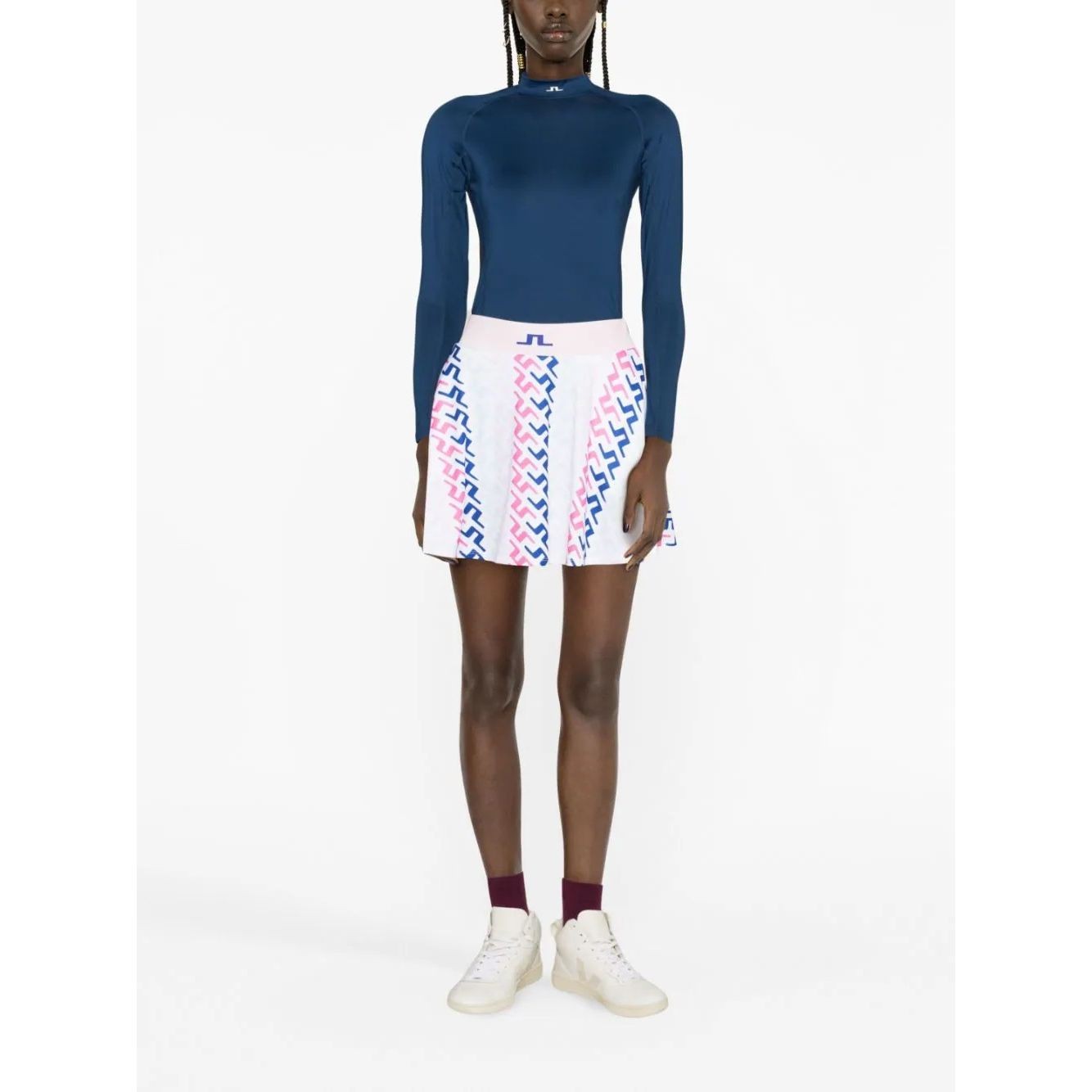 J.LINDEBERG Marškinėliai ilgom. rankovėmis moterims, Mėlyna, Asa soft compression top 2