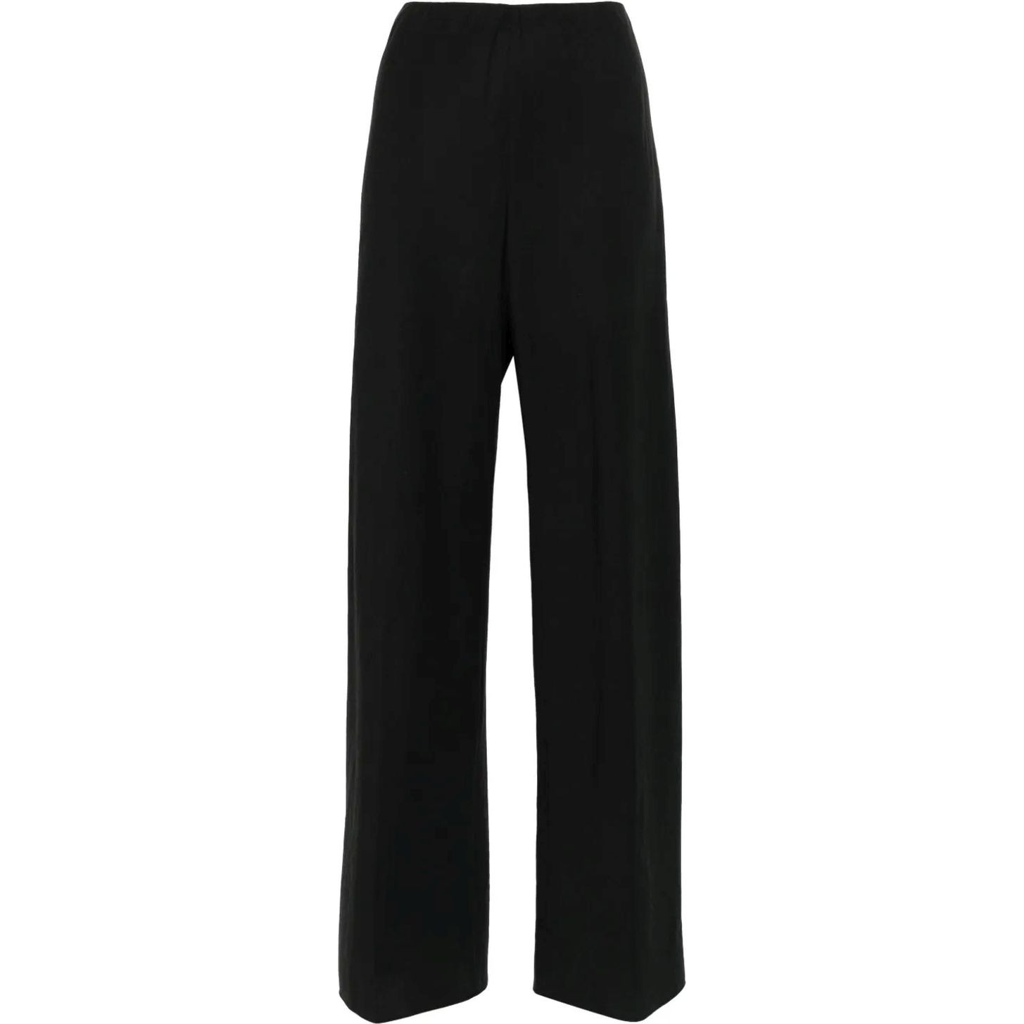 VINCE Kelnės moterims, Juoda, High waist cotton bias pant