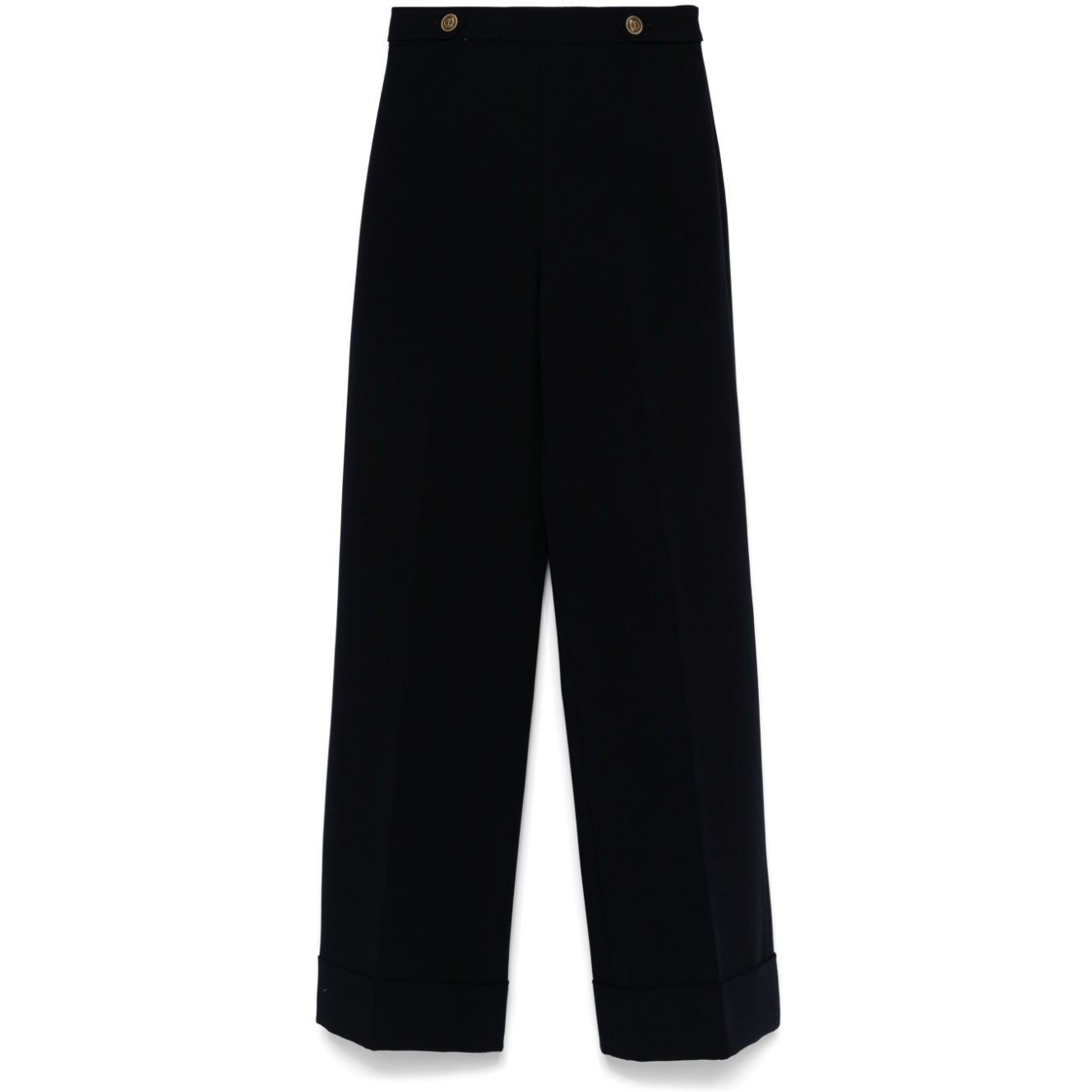 TWINSET Kelnės moterims, Mėlyna, Cady high-waist trousers