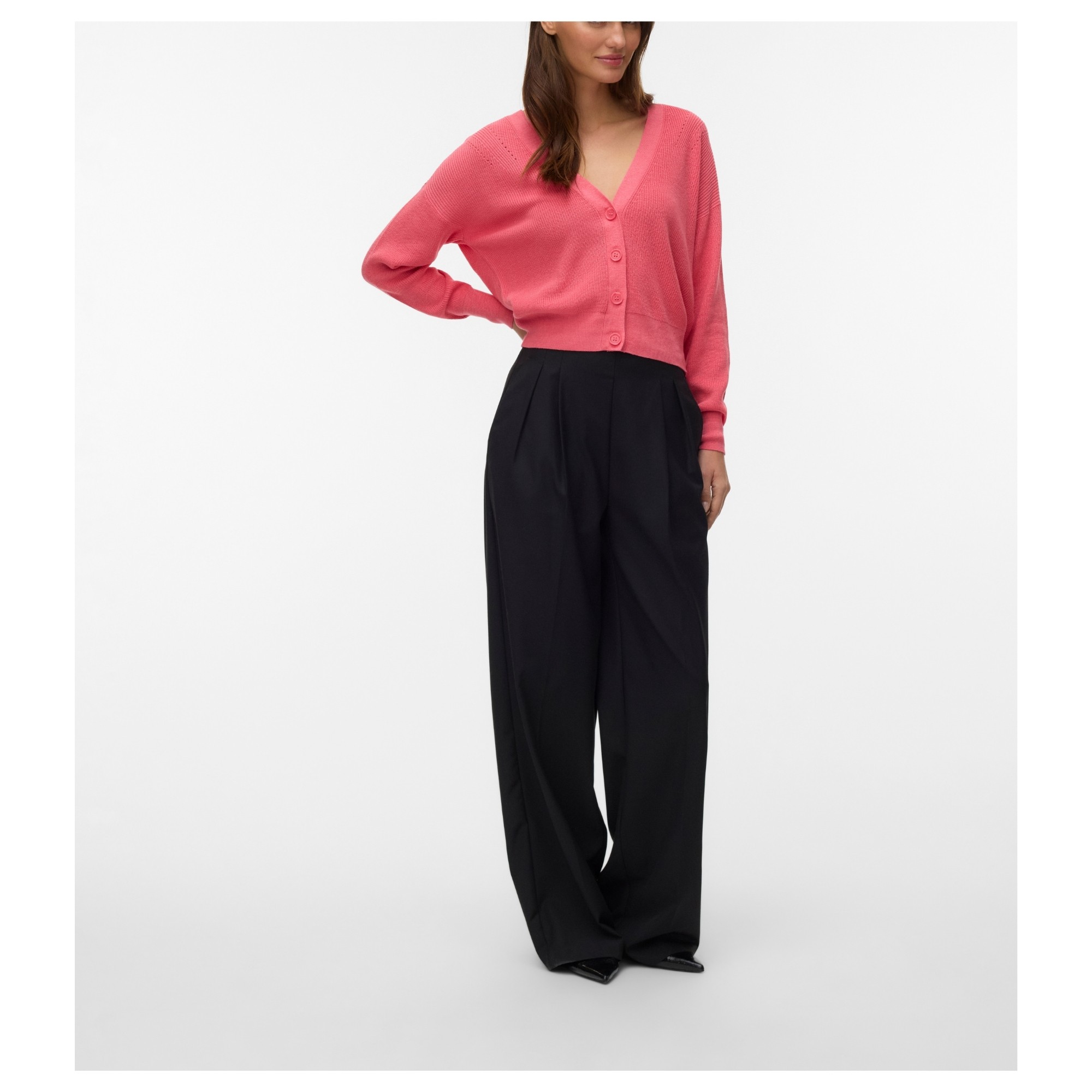 VERO MODA Kardiganas moterims, Rožinė, Newlex sun 3