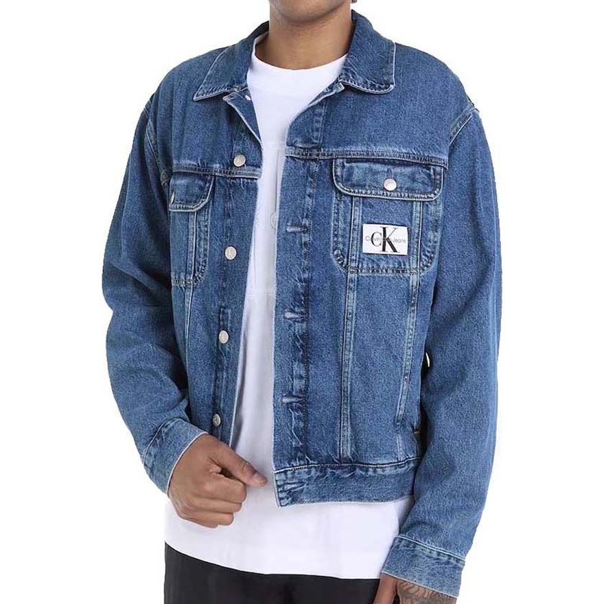 CALVIN KLEIN JEANS Džinsinis švarkas vyrams, Mėlyna, Trucker jacket 2