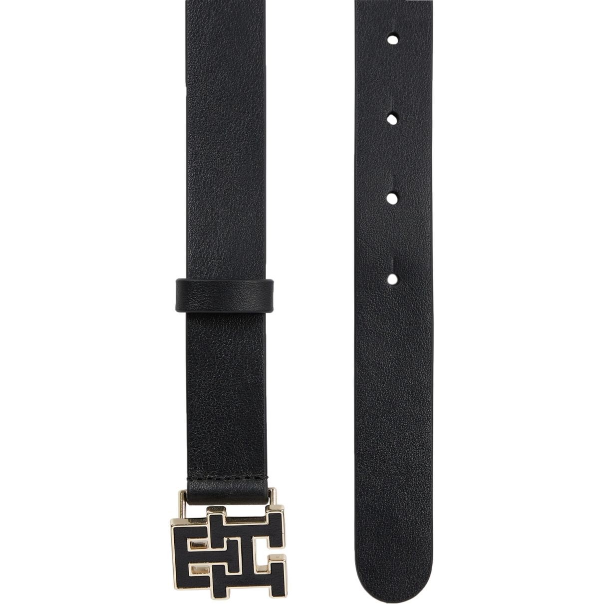 TOMMY HILFIGER Diržas moterims, Juoda, Logo inlay 2.5 belt 2