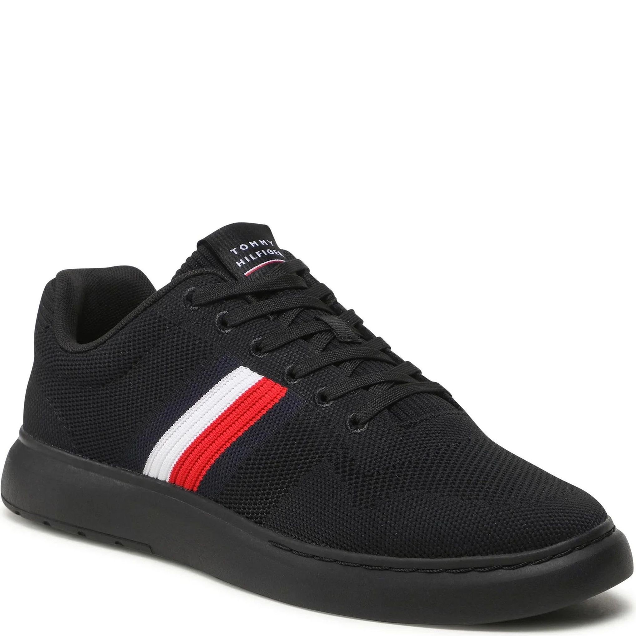 TOMMY HILFIGER Sportiniai bateliai vyrams, Juoda, Lightweight cupsole sport shoe 1