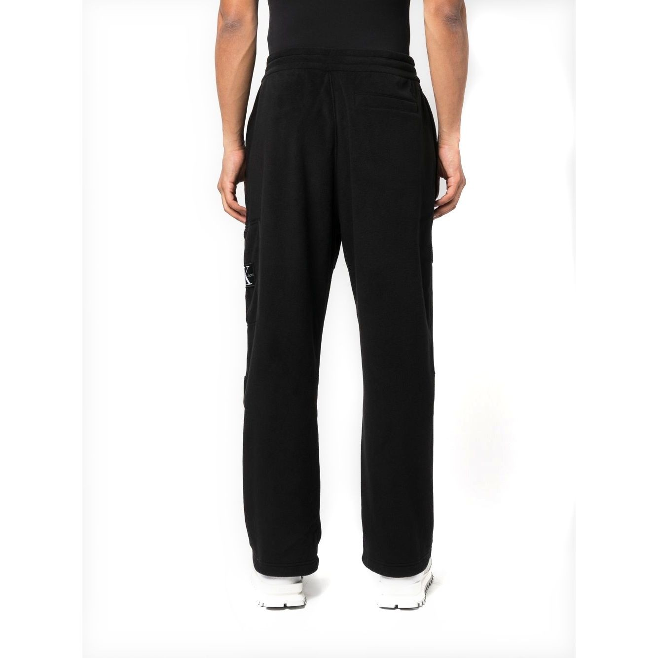 CALVIN KLEIN JEANS Laisvalaikio kelnės vyrams, Juoda, Fleece blocking cargo pants 3