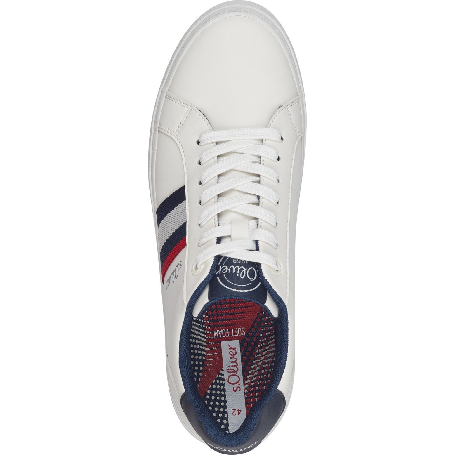 S.OLIVER Laisvalaikio bateliai vyrams, Balta, Men Lace-up 4