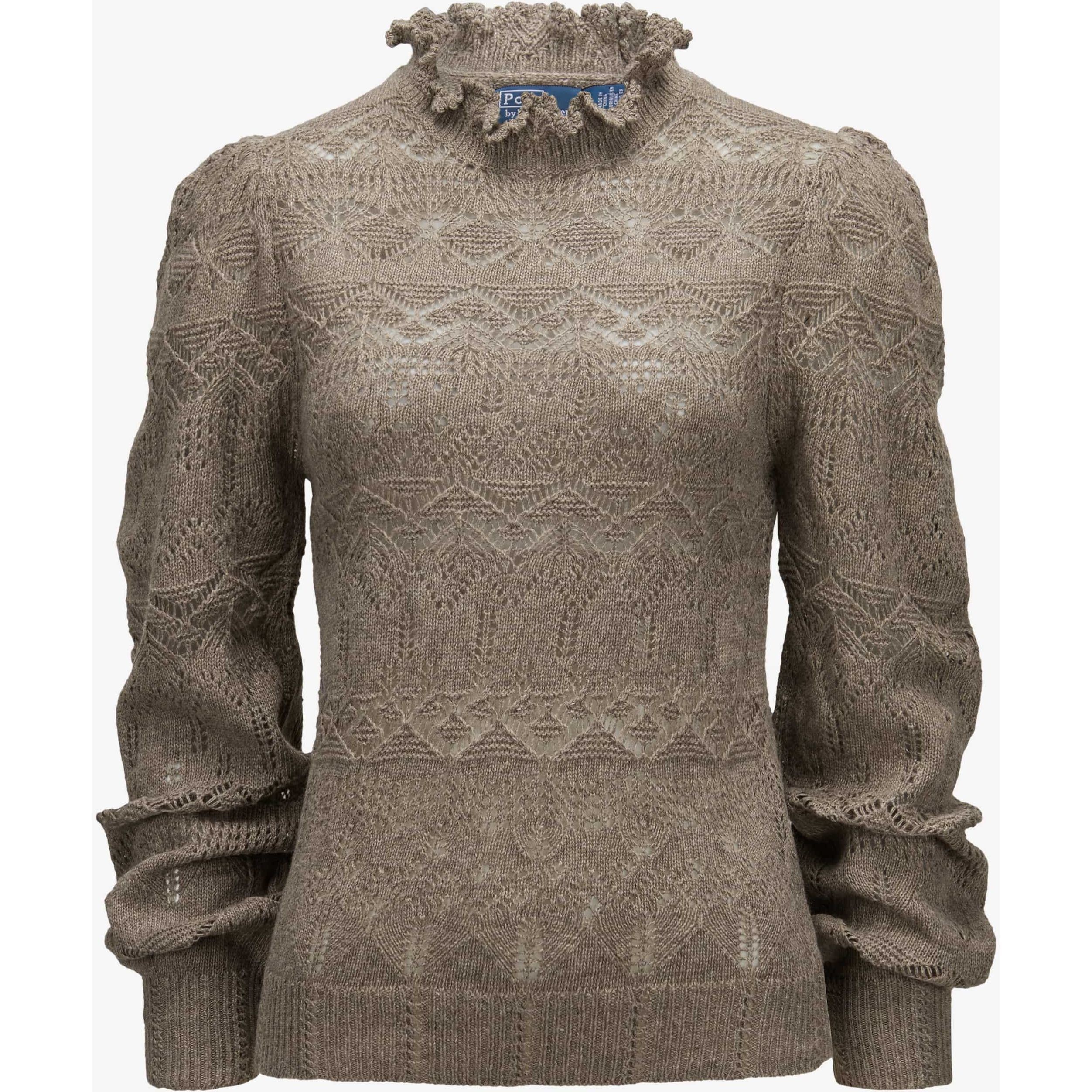 POLO RALPH LAUREN Sportinis nertinis moterims, Ruda, Long sleeve pullover 1