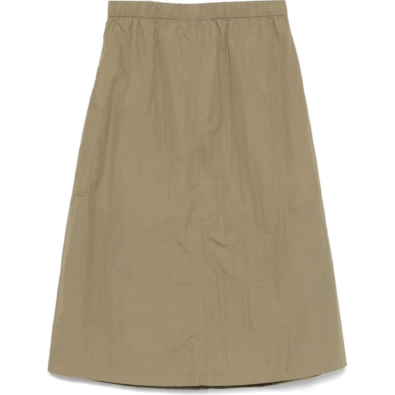 DKNY Midi sijonas moterims, Žalia, Perforated tech midi 2