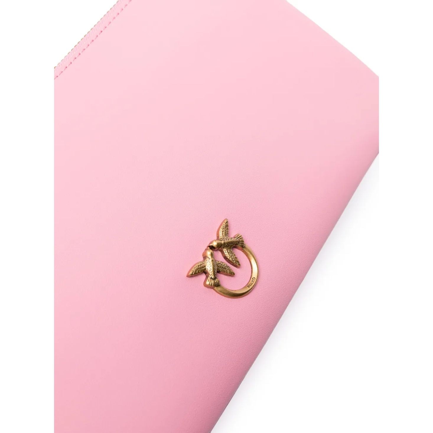 PINKO Rankinė per petį moterims, Rožinė, Love birds-plaque shoulder bag 3