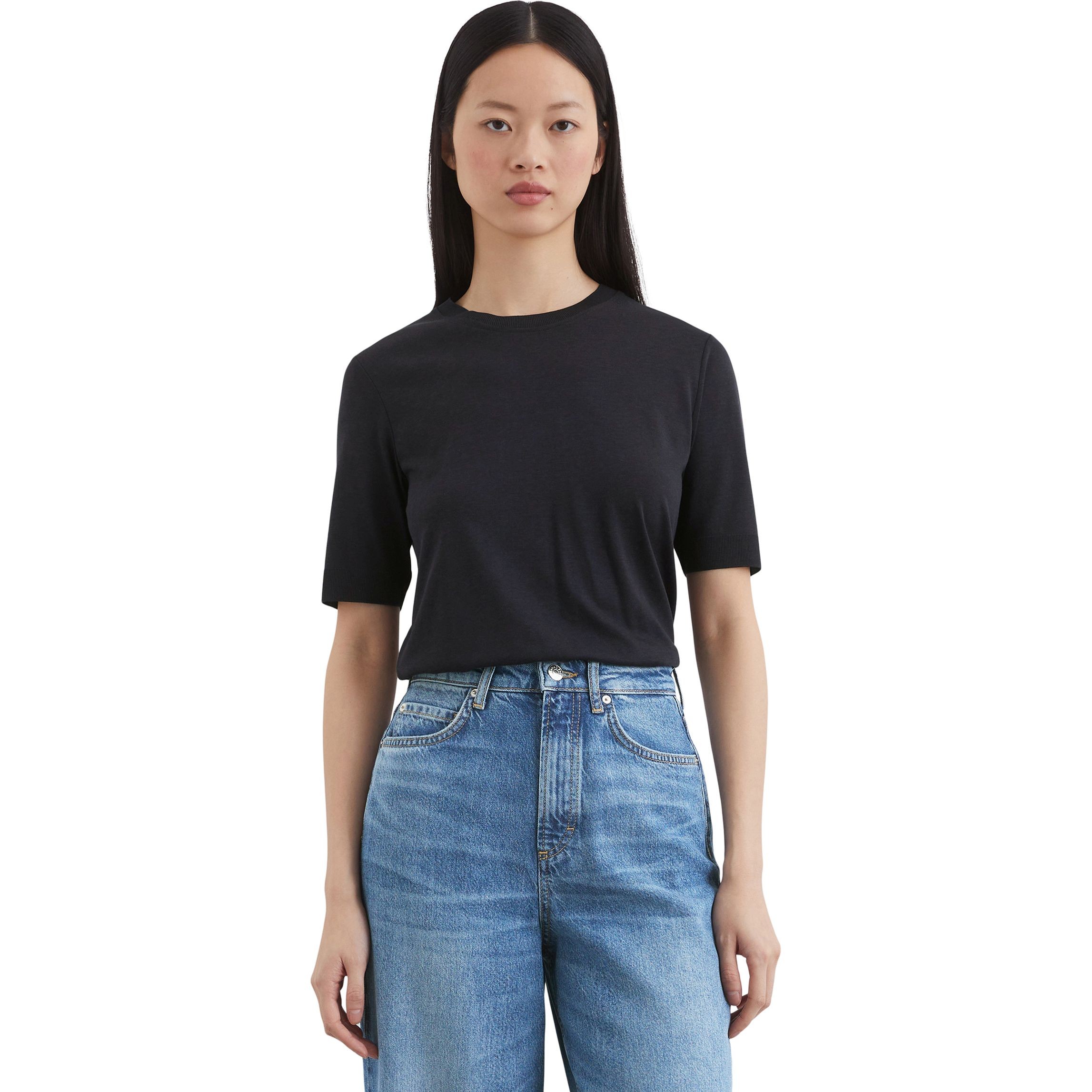 MARC O'POLO Marškinėliai trump. rankovėmis moterims, Mėlyna, Tshirts sh 502205051037 2