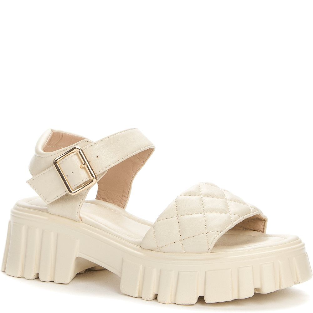 BETSY Basutės moterims, Smėlio, SANDALS