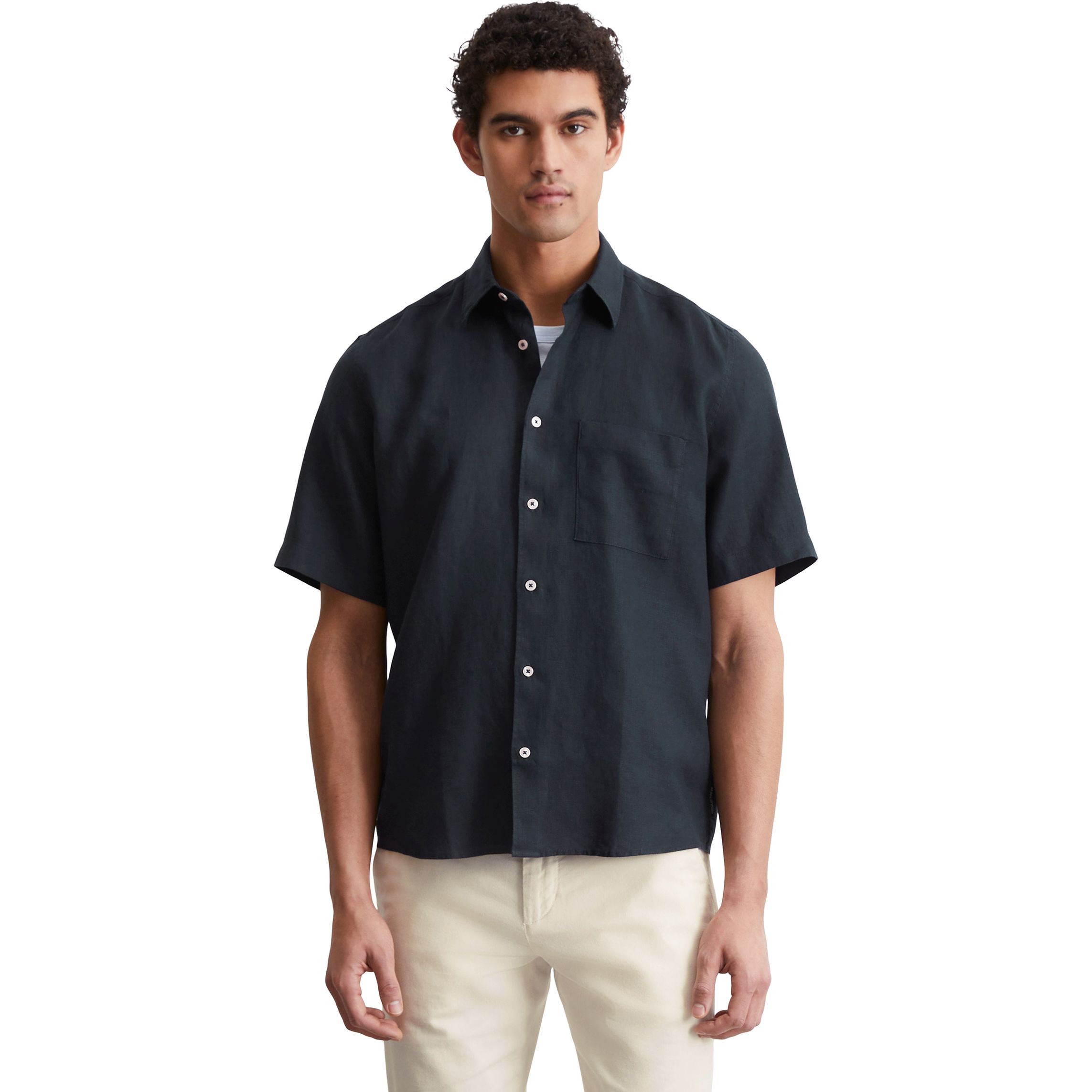 MARC O'POLO Marškiniai trump. rankovėmis vyrams, Mėlyna 2