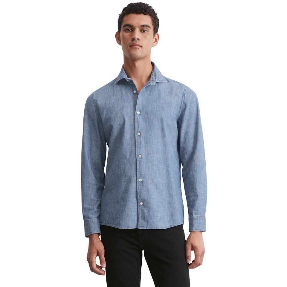 MARC O'POLO Marškiniai ilgomis rankovėmis vyrams, Mėlyna 2