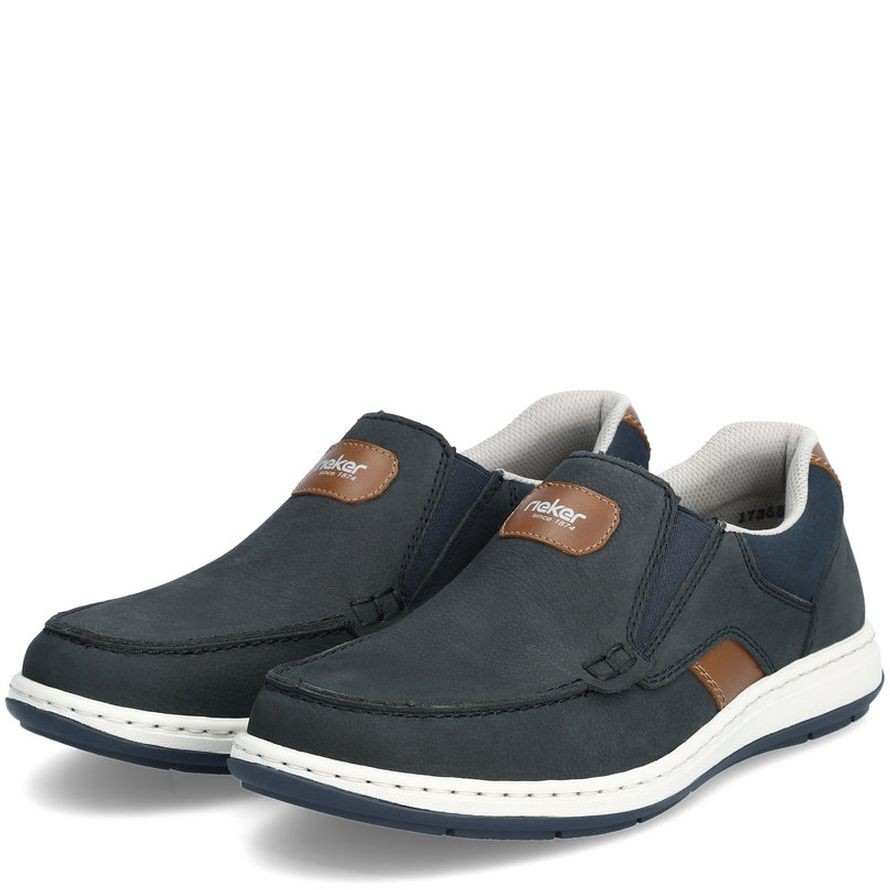 RIEKER Laisvalaikio bateliai vyrams, Mėlyna, LEISURE 10