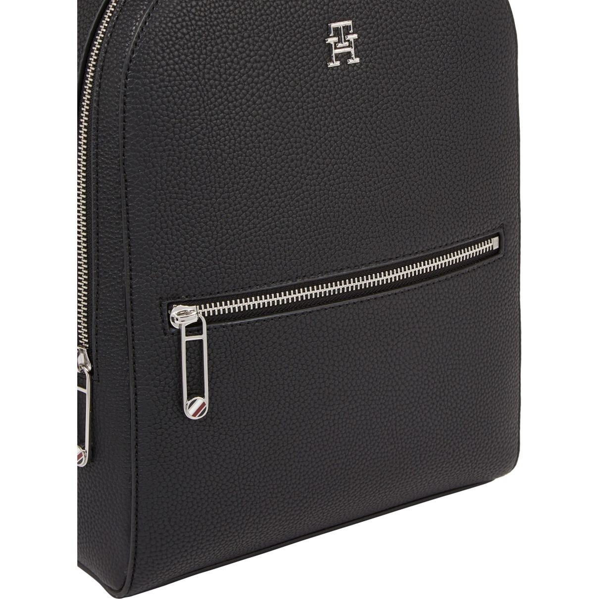 TOMMY HILFIGER Kuprinė moterims, Juoda, Emblem backpack 3