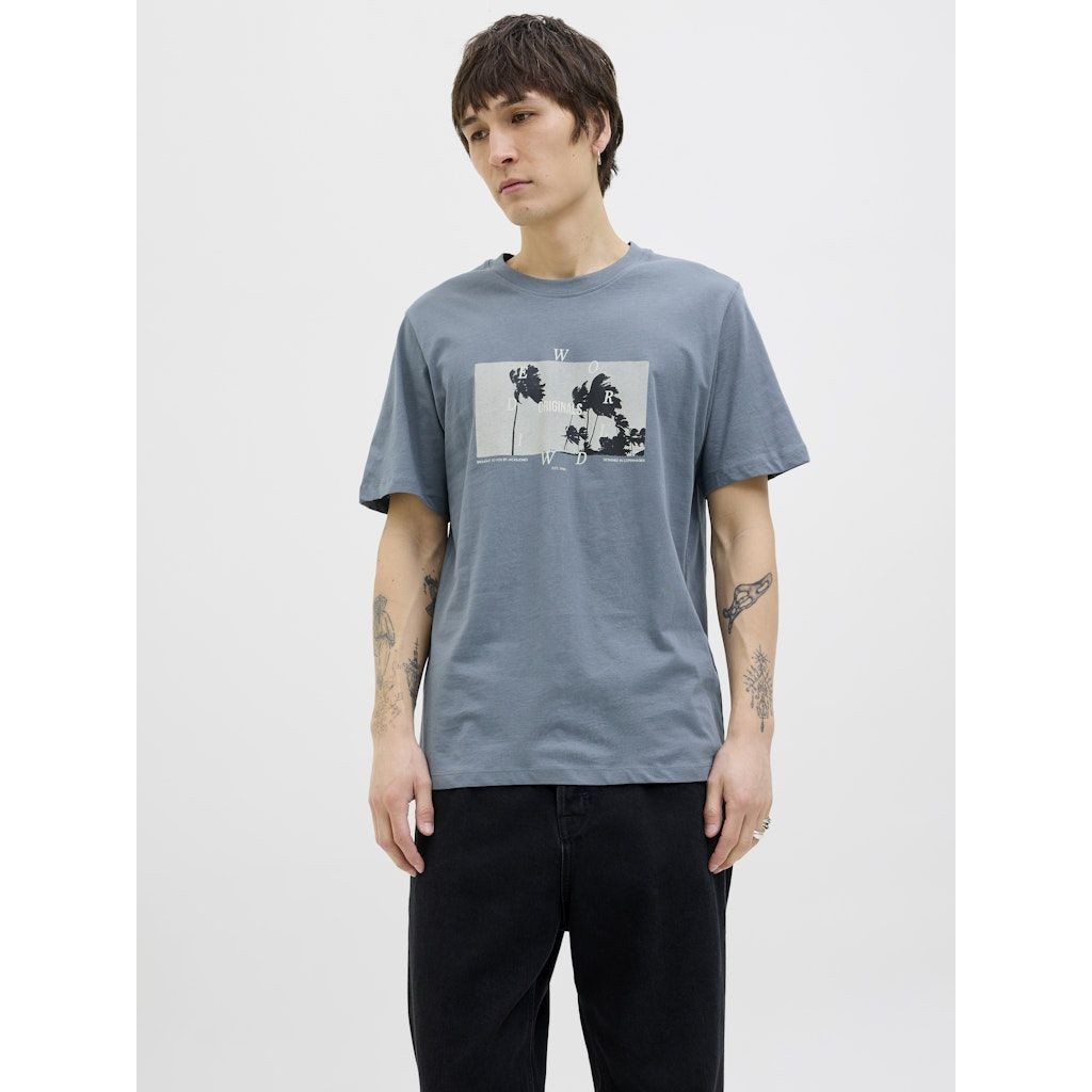 JACK & JONES Marškinėliai vyrams, Žalia, Star tee 2