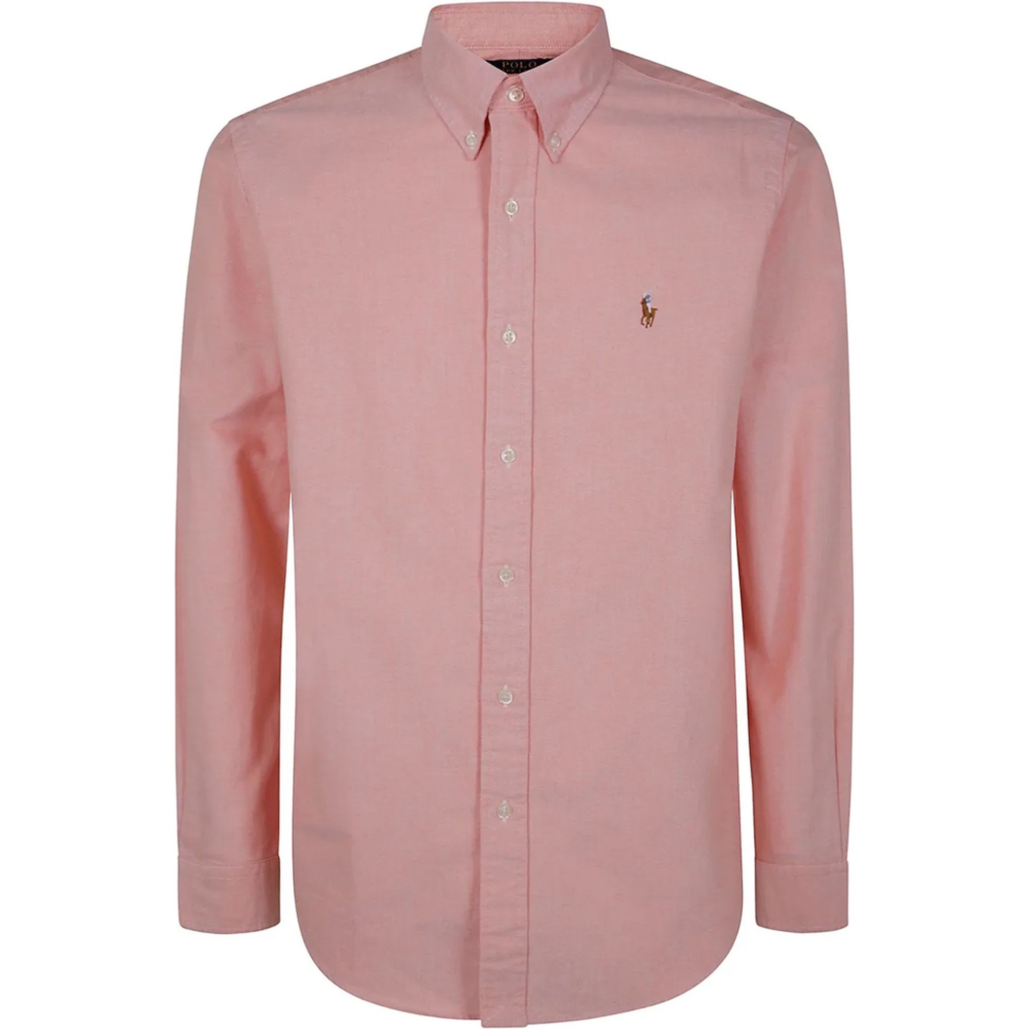 POLO RALPH LAUREN Marškiniai ilgomis rankovėmis vyrams, Oranžinė, Long sleeve-sport shirt 1