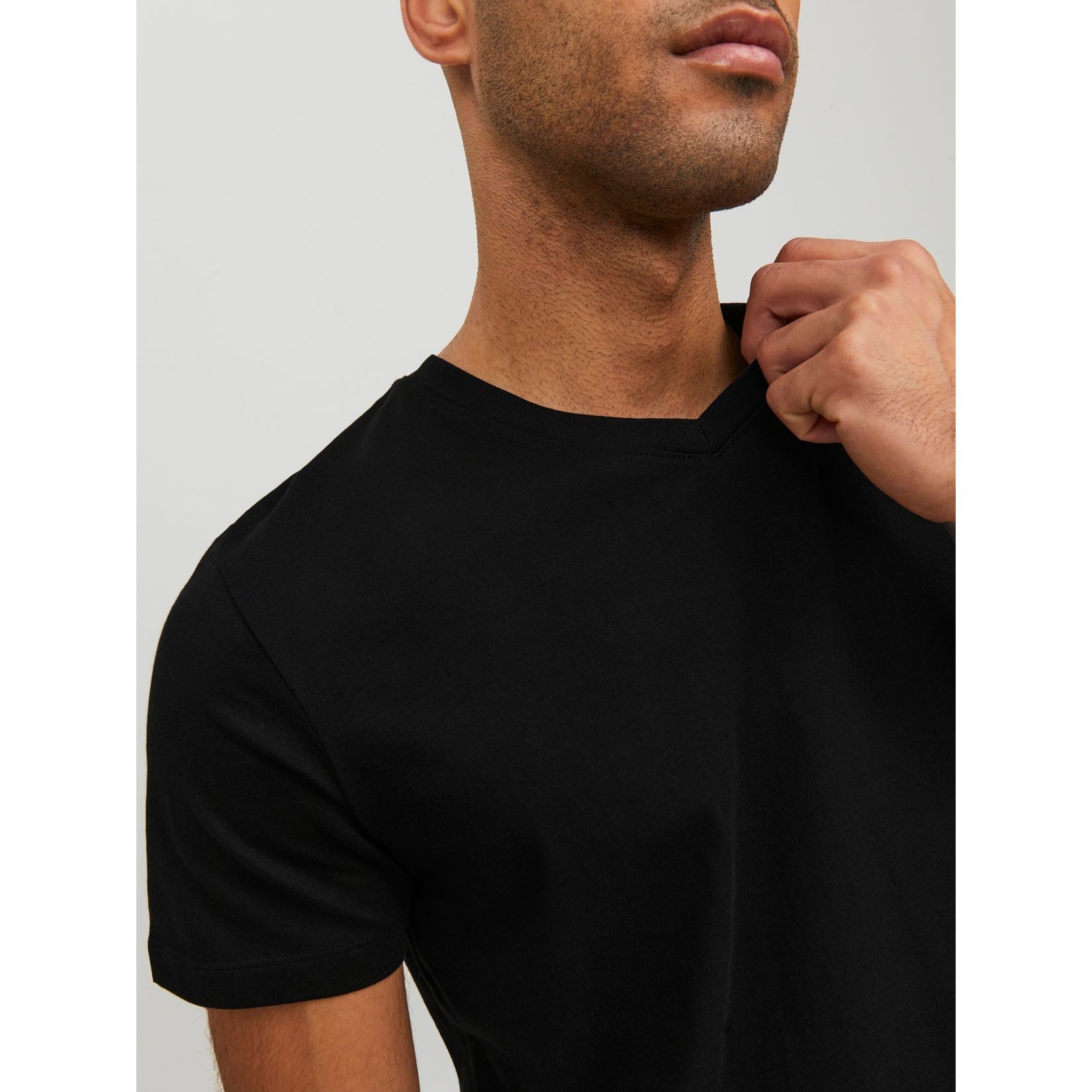 JACK & JONES Marškinėliai vyrams, Juoda, JJEORGANIC BASIC TEE 2