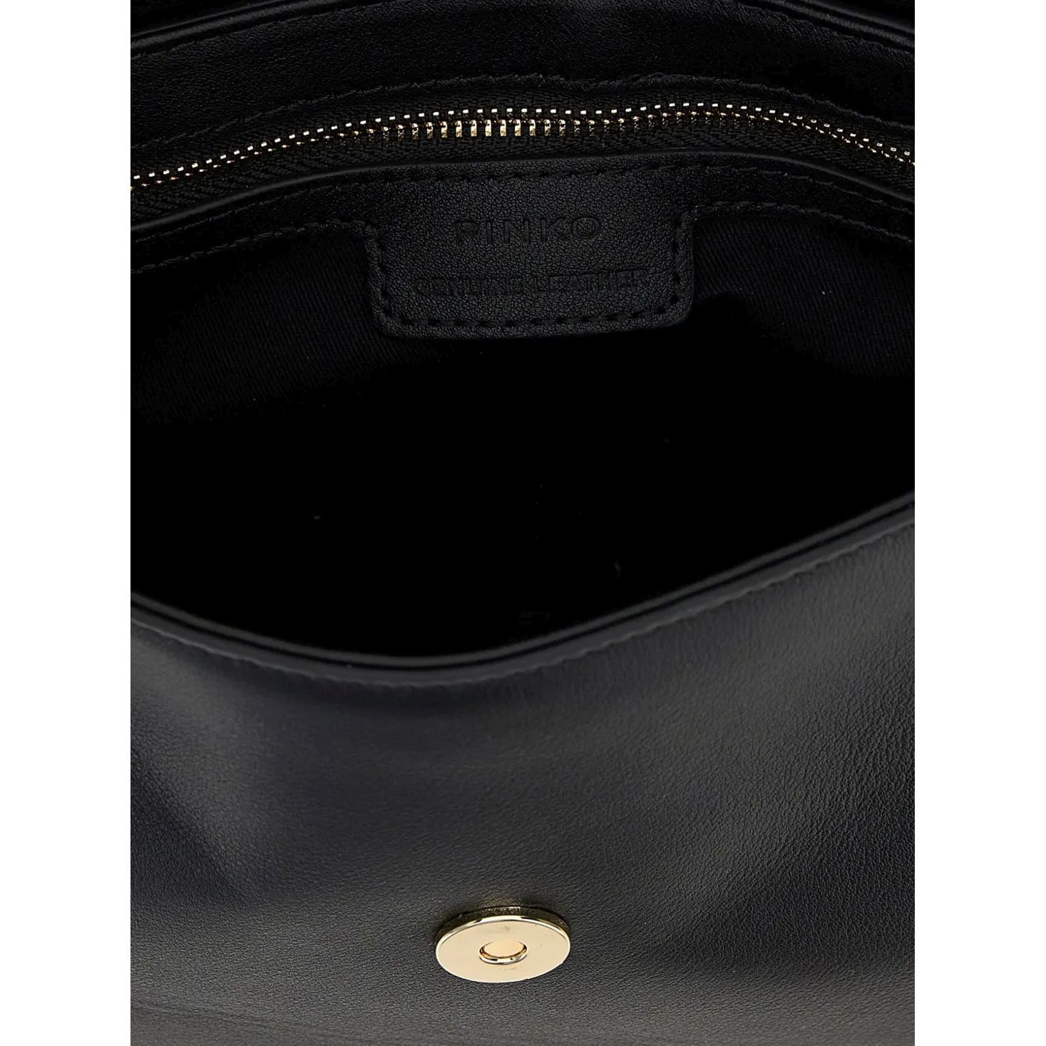 PINKO Rankinė per petį moterims, Juoda, Saddle mini shoulder bag 4