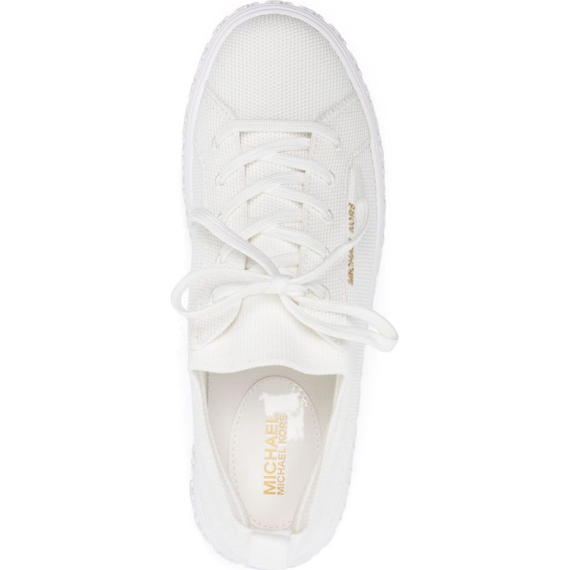 MICHAEL KORS Laisvalaikio bateliai moterims, Balta, Grove knit lace up 4