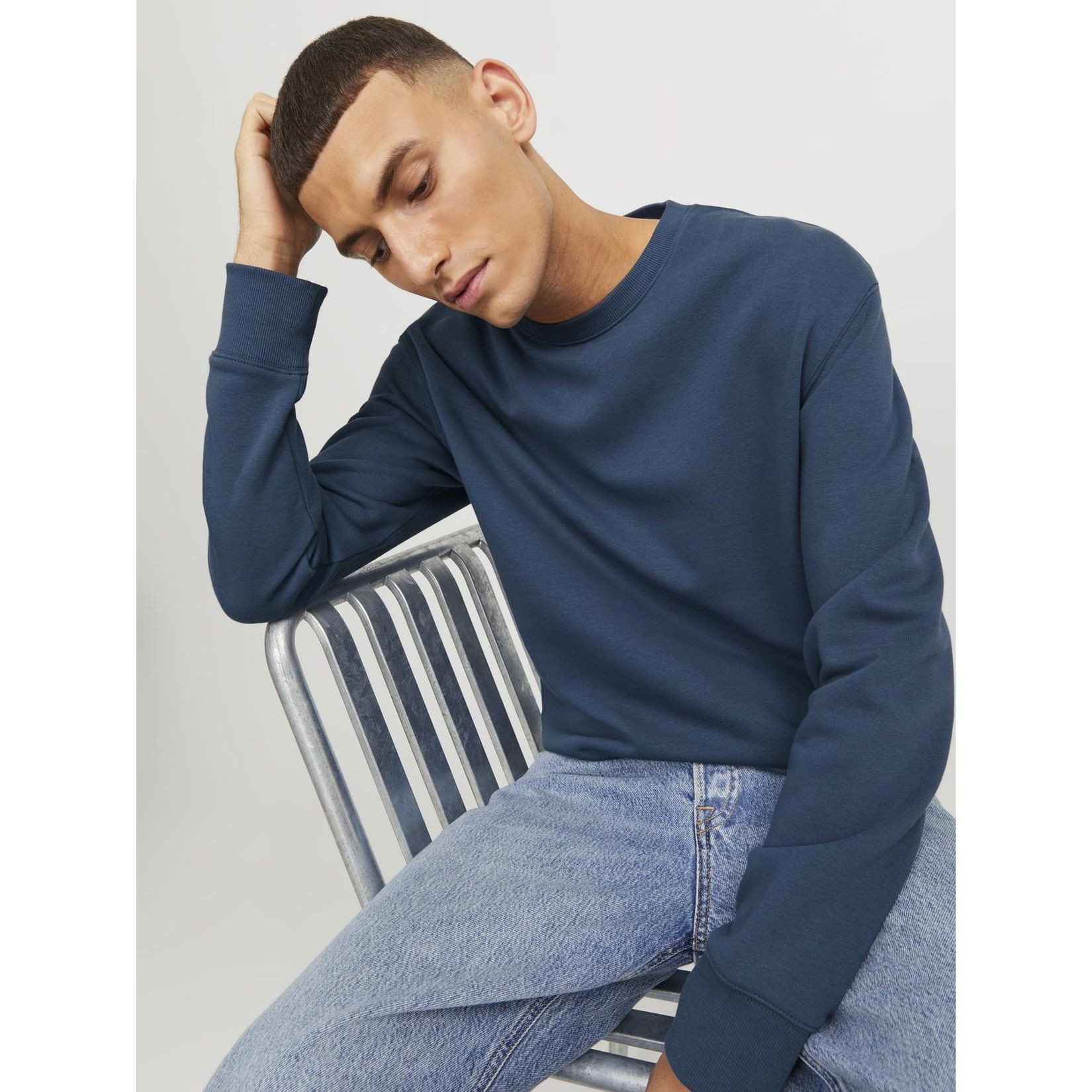 JACK & JONES Sportinis nertinis vyrams, Mėlyna, Jjestar sweatshirt 6