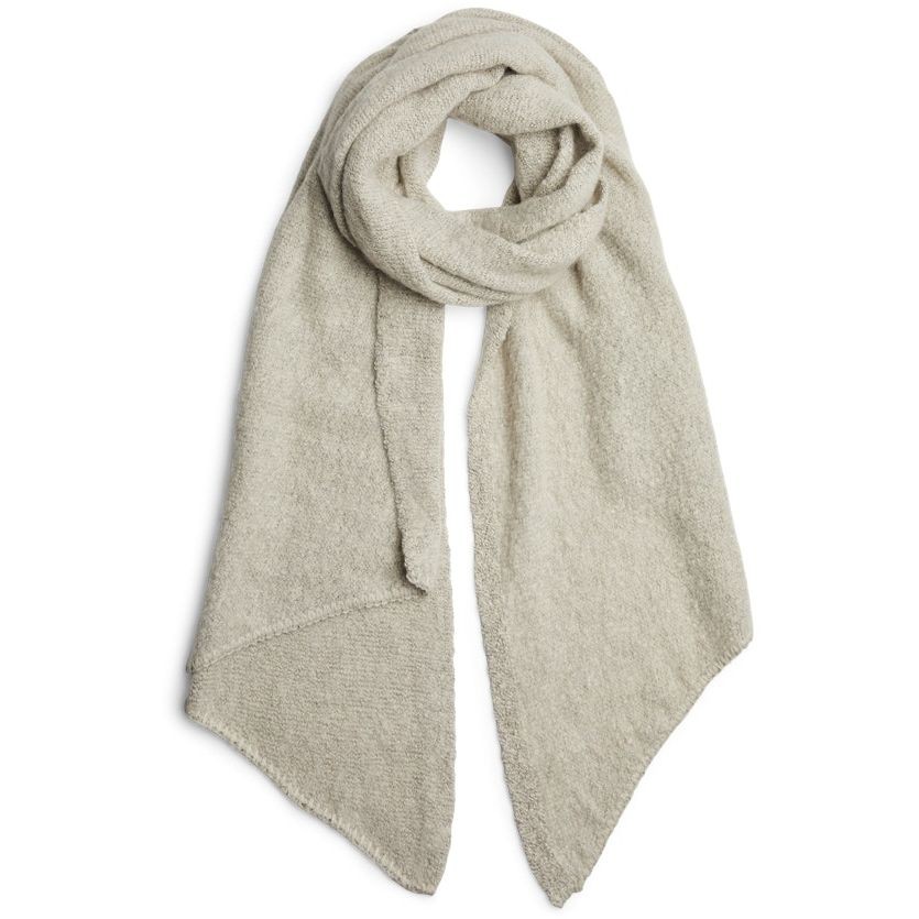 PIECES Šalikas moterims, Smėlio, PCPYRON LONG SCARF 1