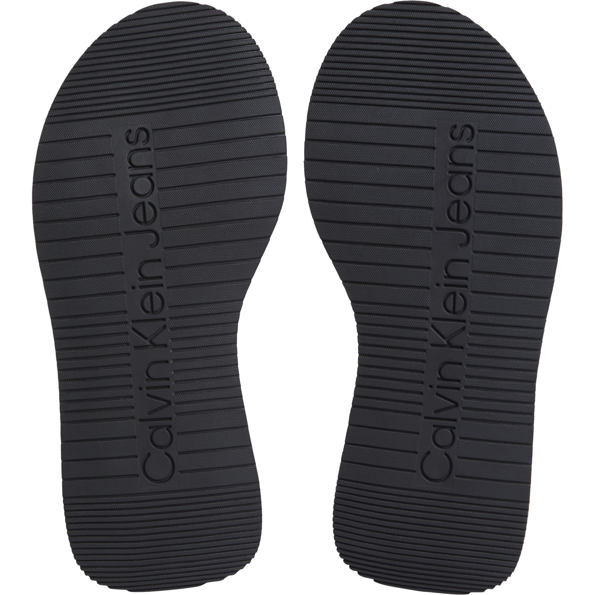 CALVIN KLEIN JEANS Basutės moterims, Juoda, Sandal slide double 5