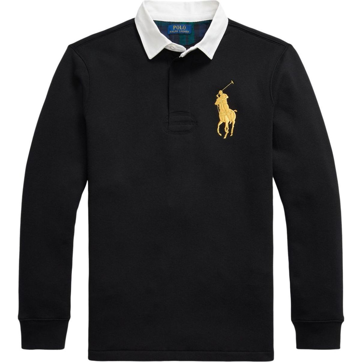 POLO RALPH LAUREN Polo marškiniai ilgos rank. vyrams, Juoda, Long sleeve rugby