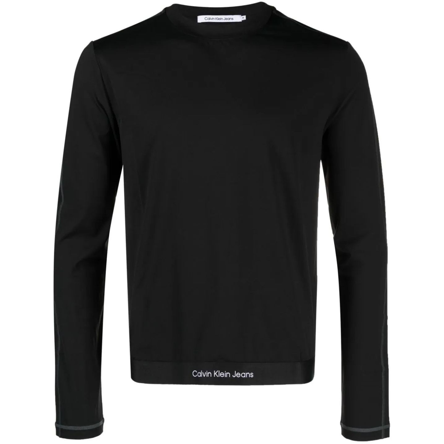 CALVIN KLEIN JEANS Marškinėliai ilgom. rankovėmis vyrams, Juoda, Seaming ls t-shirt 1