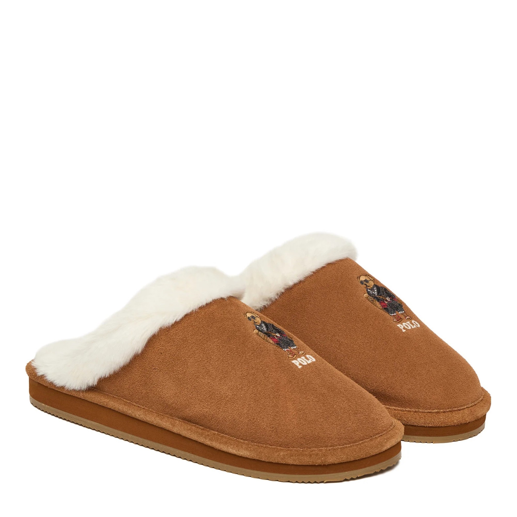 POLO RALPH LAUREN Šlepetės moterims, Ruda, Kaylgh scf b flats slipper 1