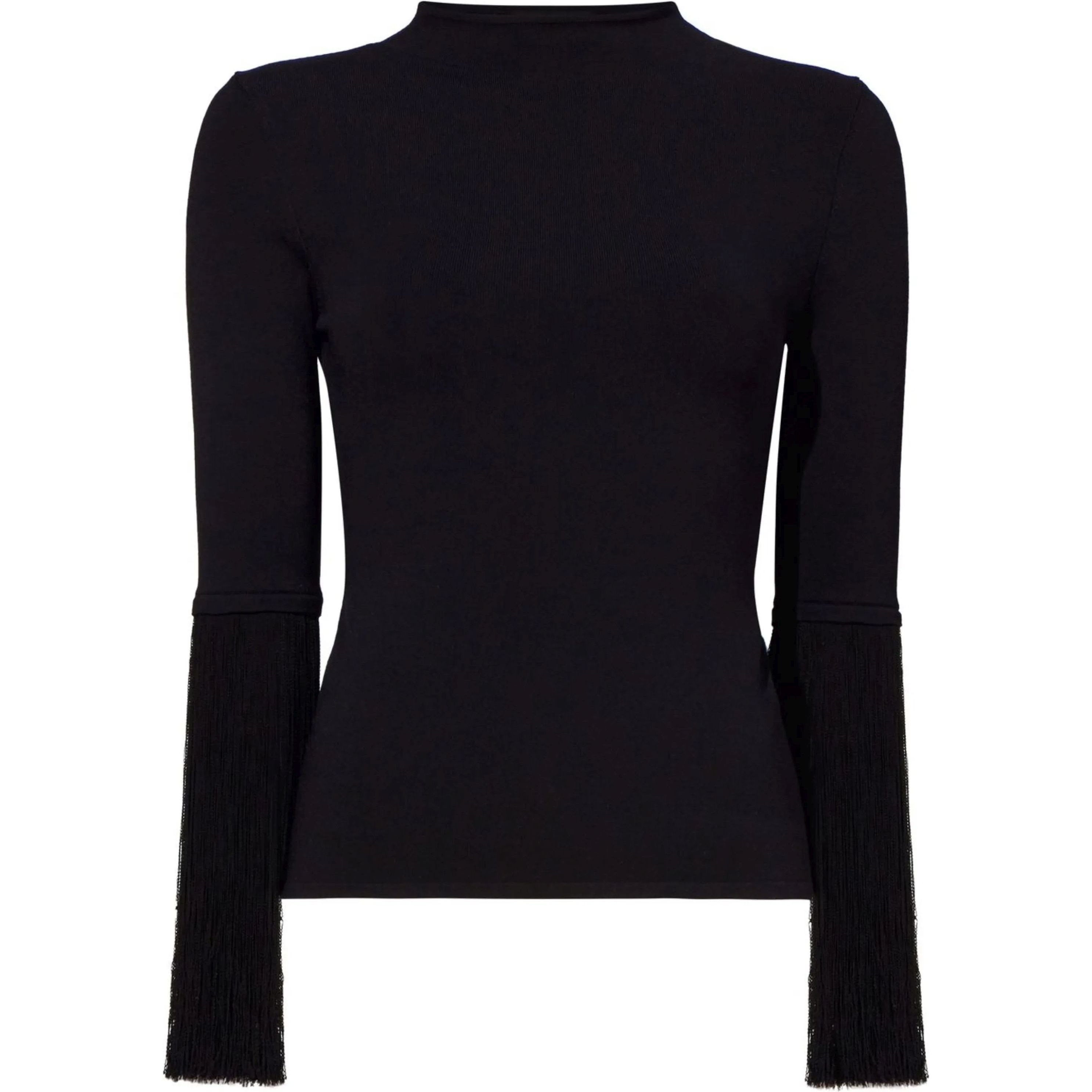 PROENZA SCHOULER Megztinis moterims, Juoda, Matte viscose knit sweater