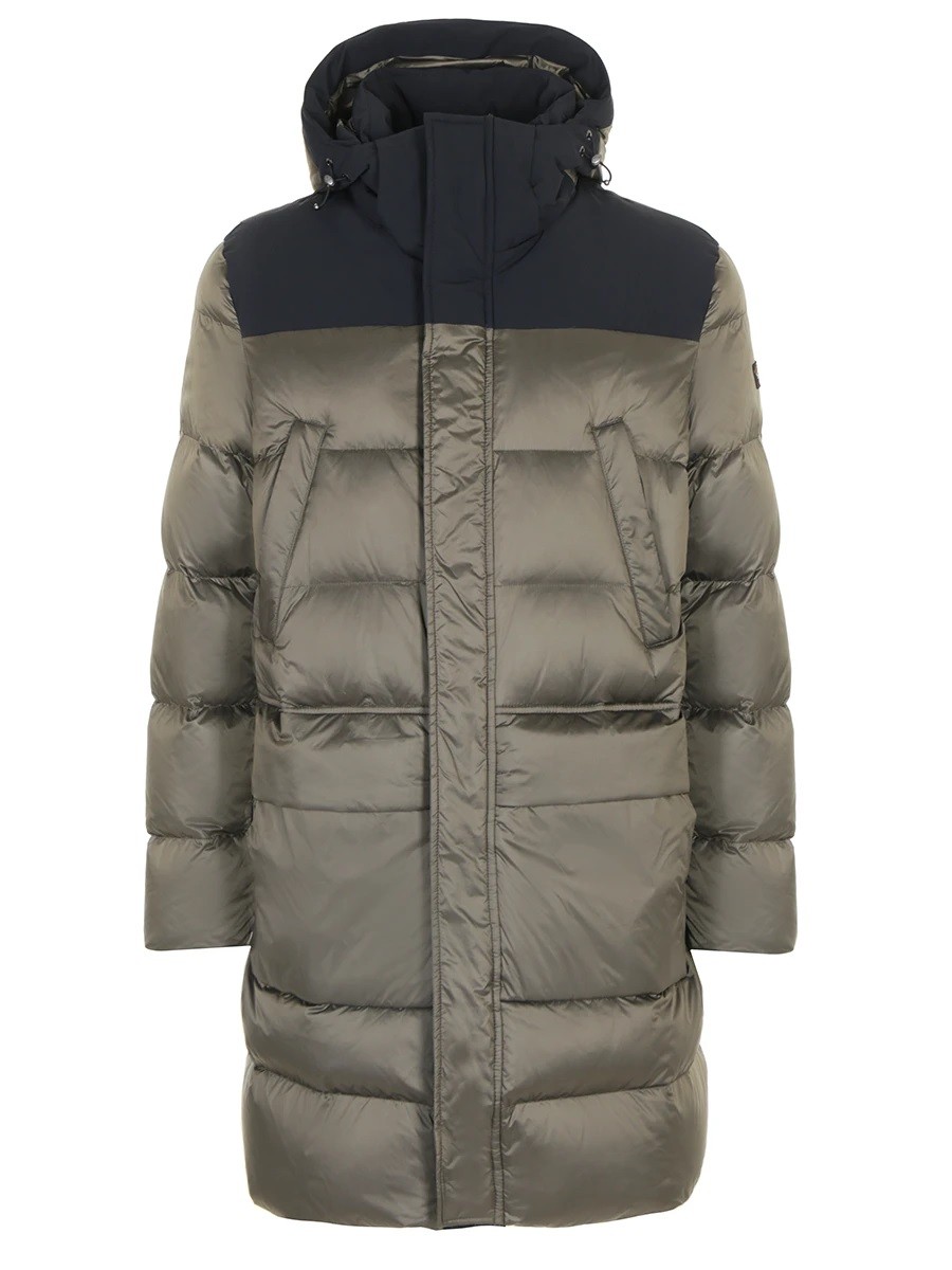 PAUL&SHARK Pūkinė striukė vyrams, Žalia, feather parka save the sea