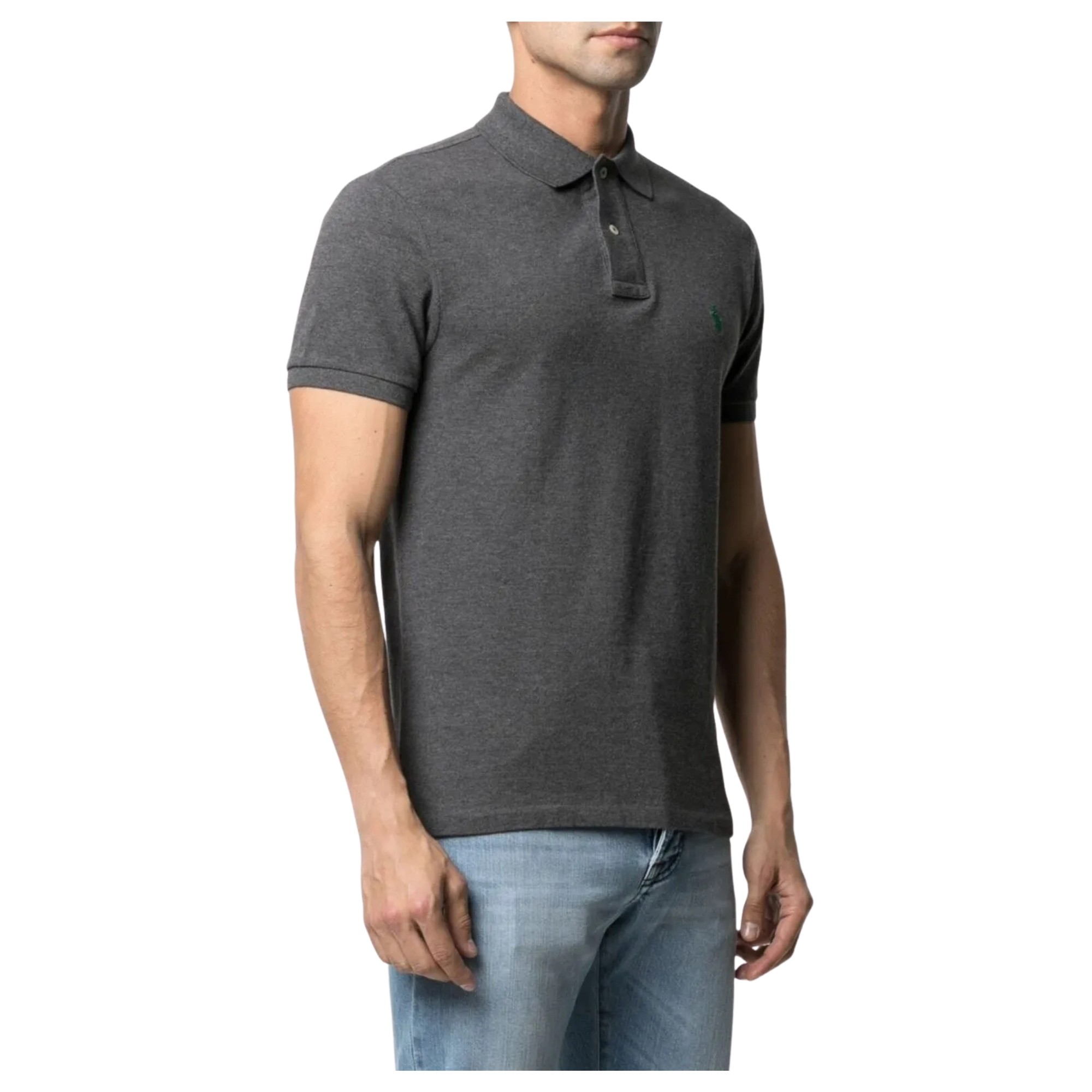 POLO RALPH LAUREN Polo marškiniai trumpos rank. vyrams, Pilka, Polo shirt 2