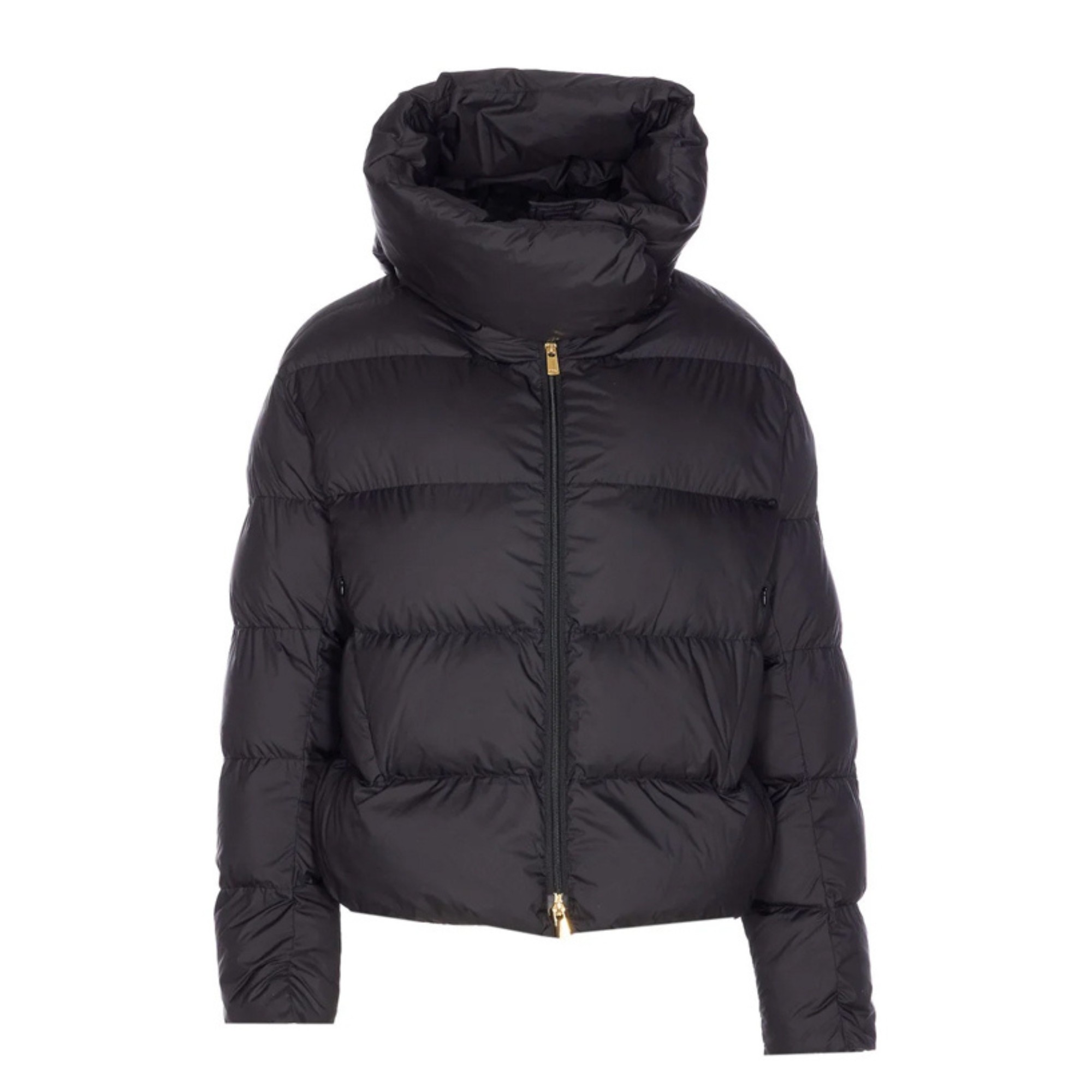 PINKO Pūkinė striukė moterims, Juoda, Giza quilted jaket 1