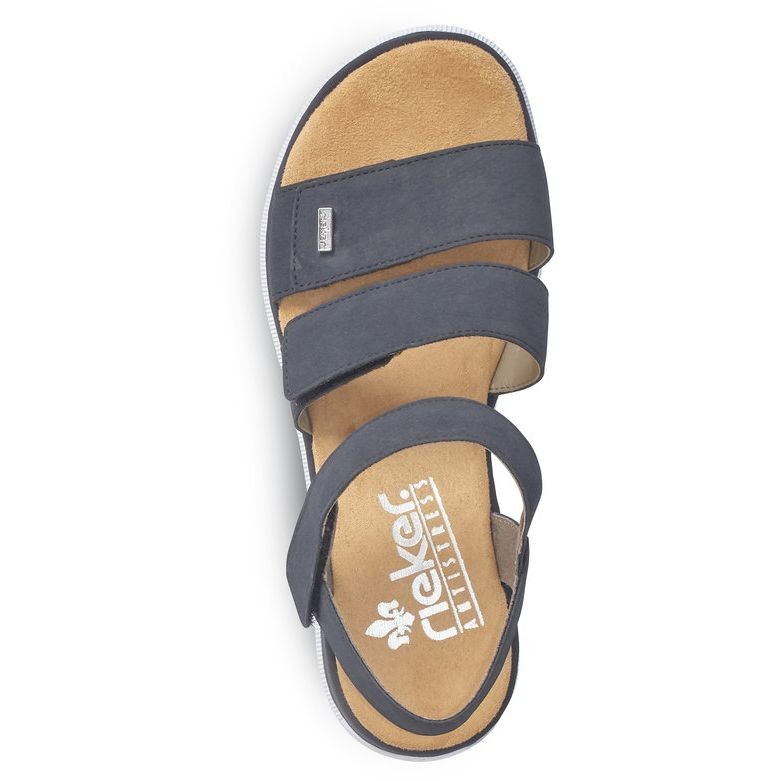 RIEKER Basutės moterims, Mėlyna, SANDALS 4