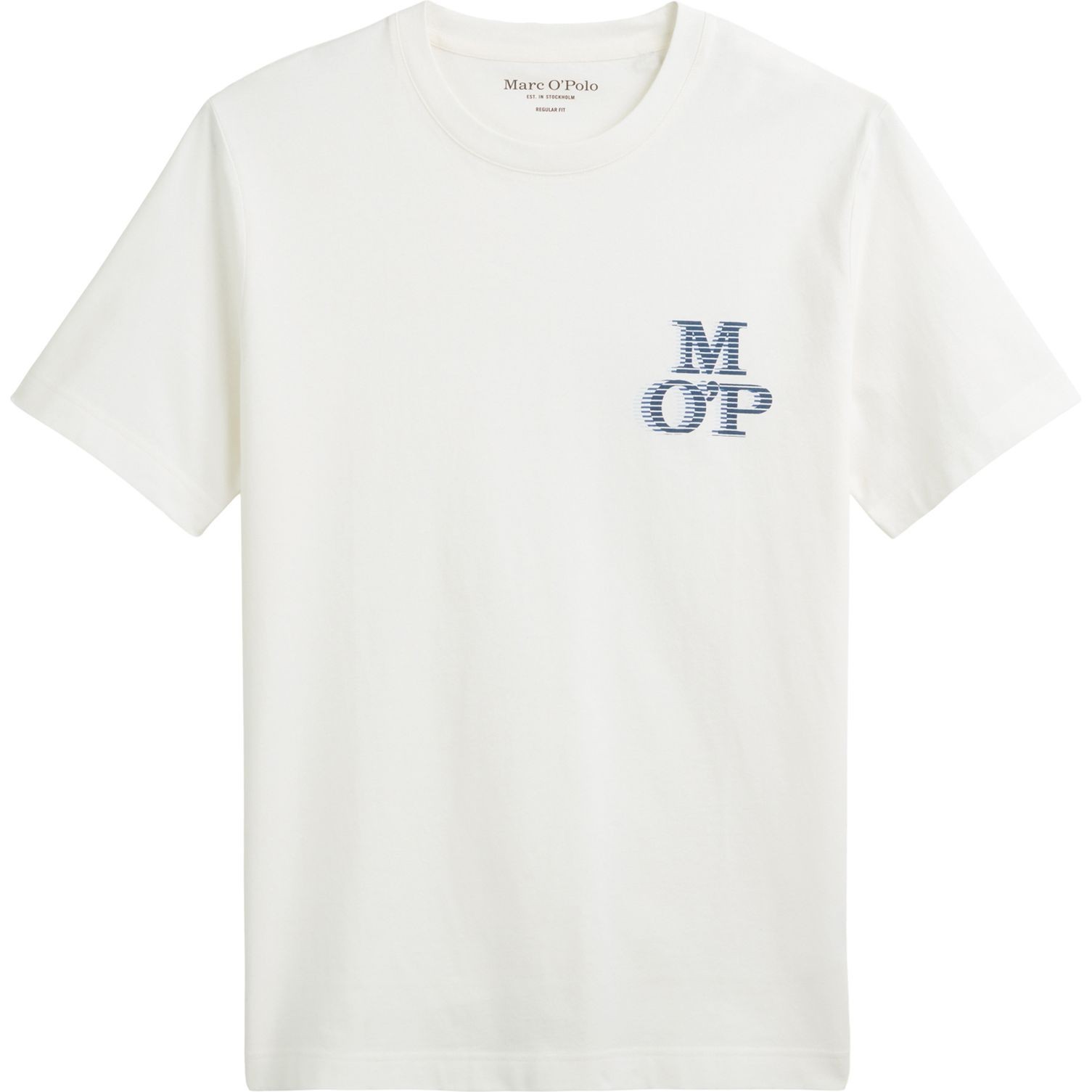 MARC O'POLO Marškinėliai trump. rankovėmis vyrams, Balta, Tshirts sh 522201251232 1