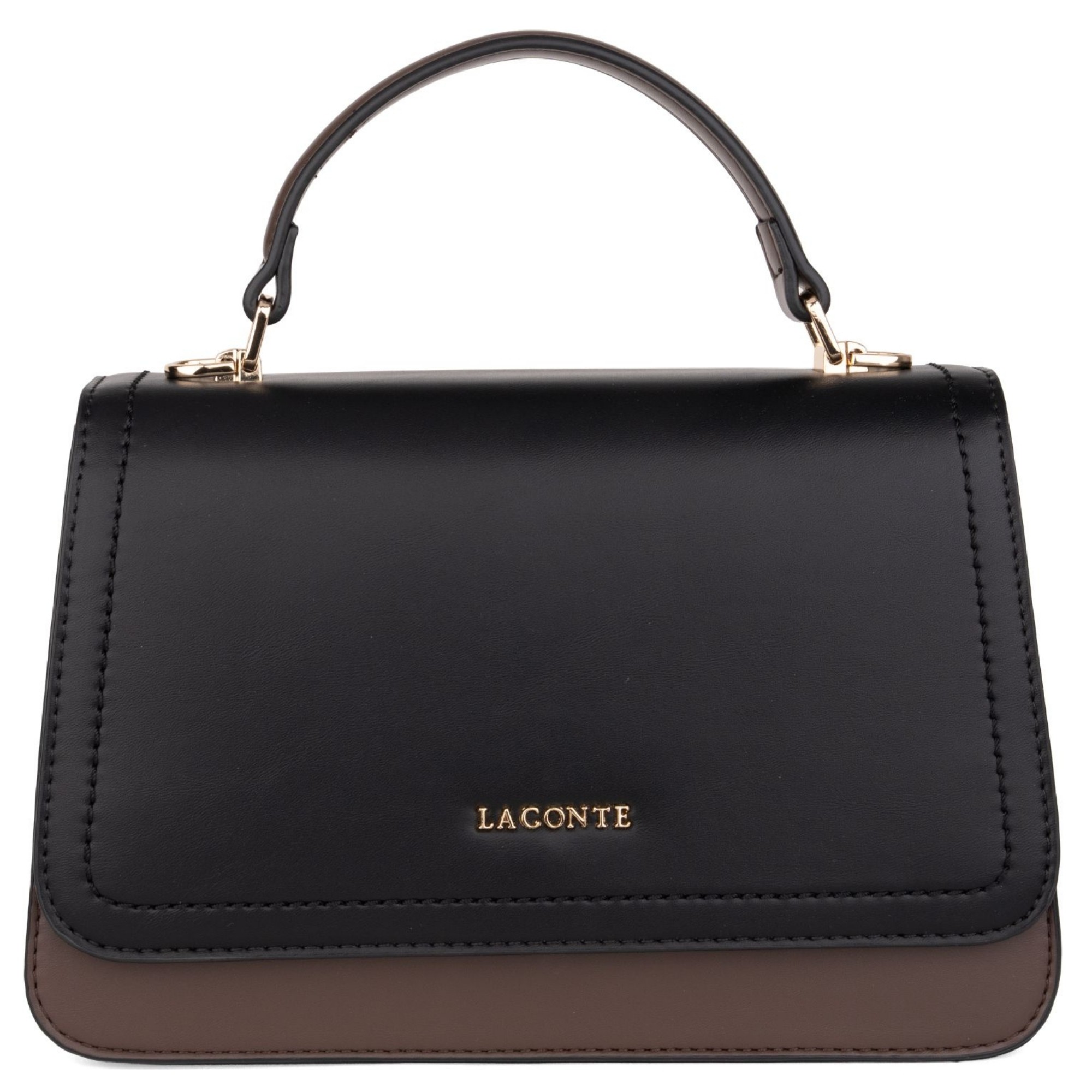 LA CONTE Rankinė per petį moterims, Juoda, Crossbody 1