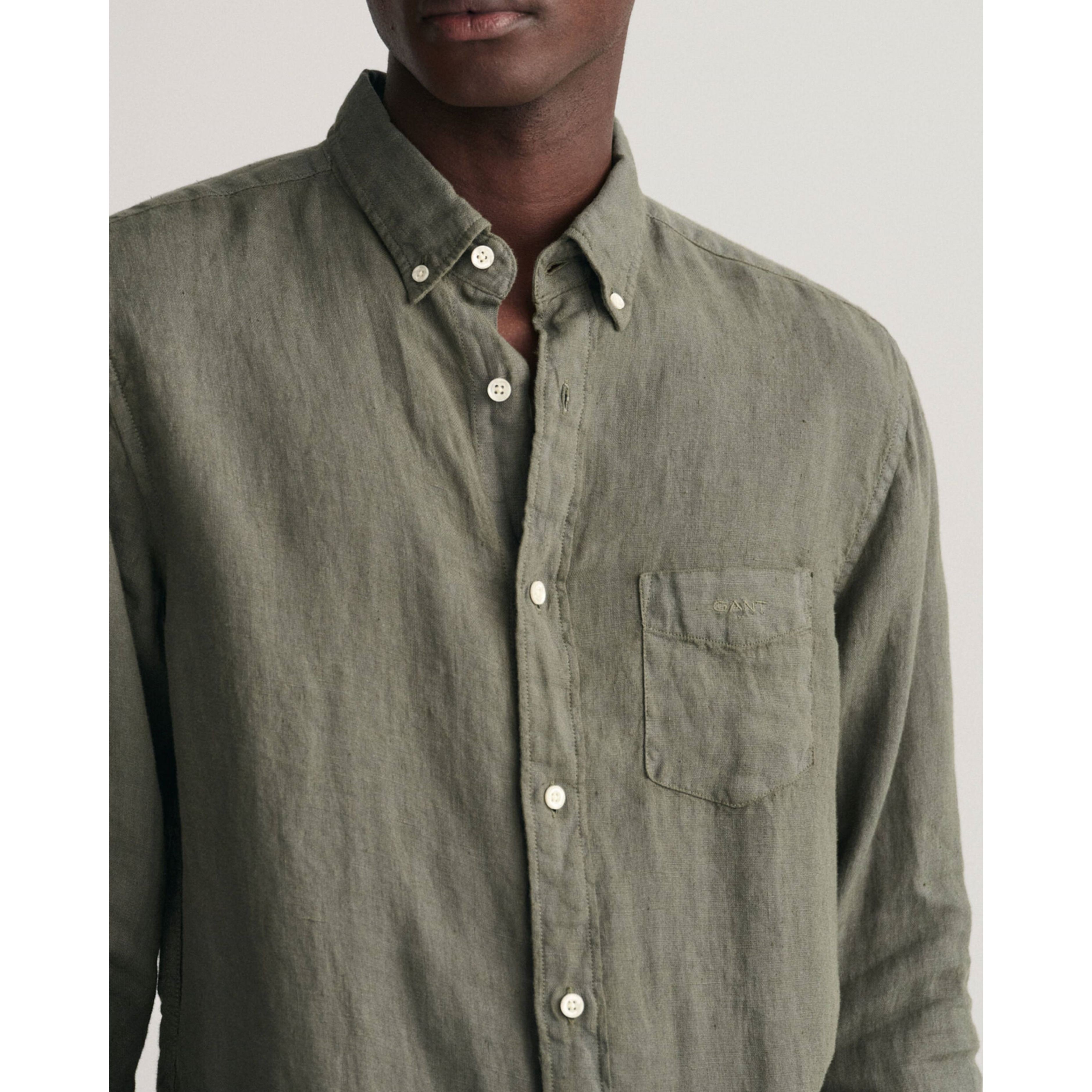 GANT Marškiniai vyrams, Žalia 4