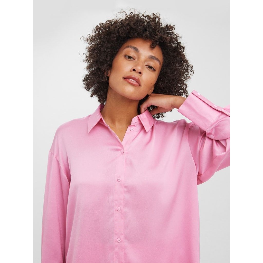 VERO MODA Marškiniai moterims, Rožinė, VMRIE OLI LS OVERSHIR 6