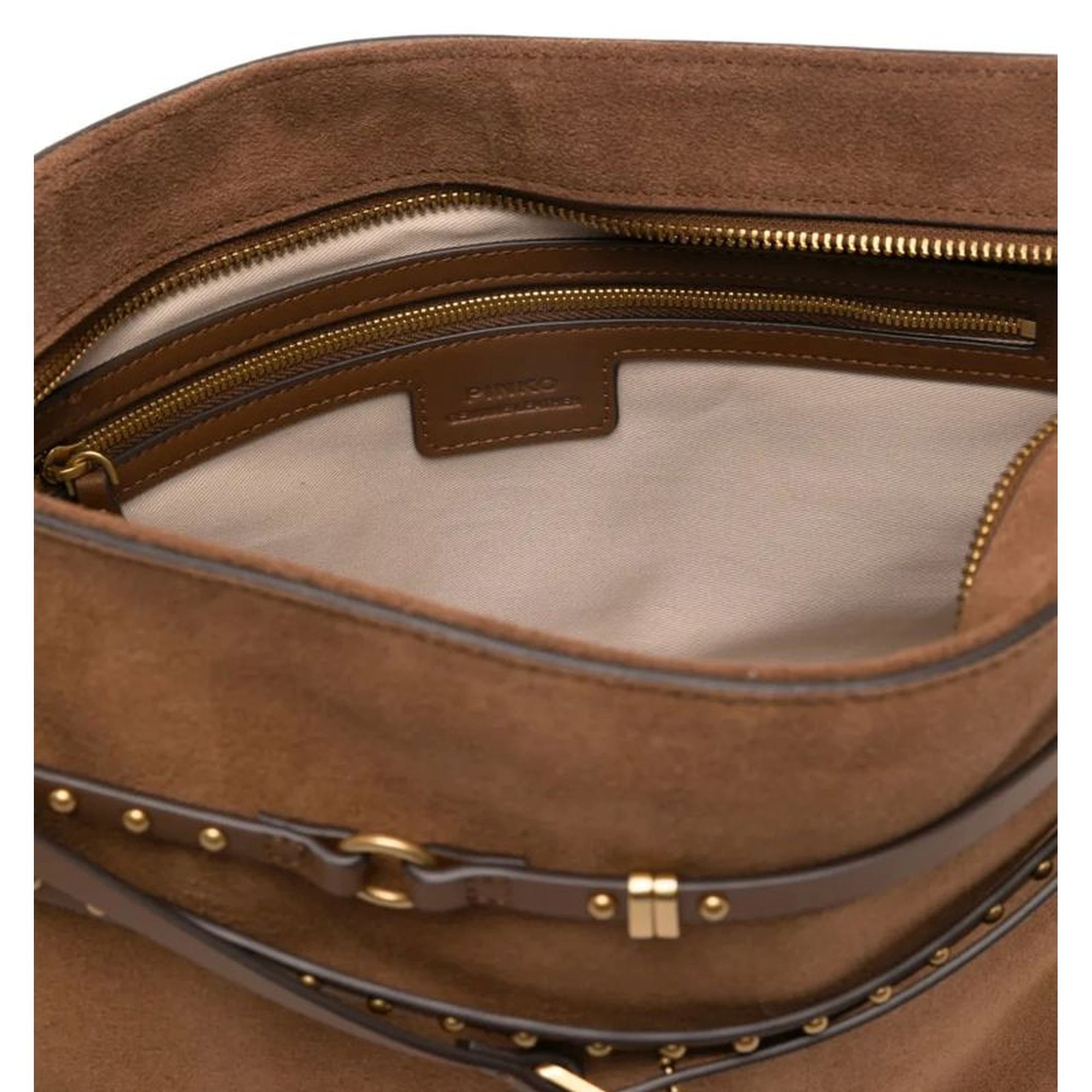 PINKO Rankinė moterims, Ruda, Belt bag big suede 4