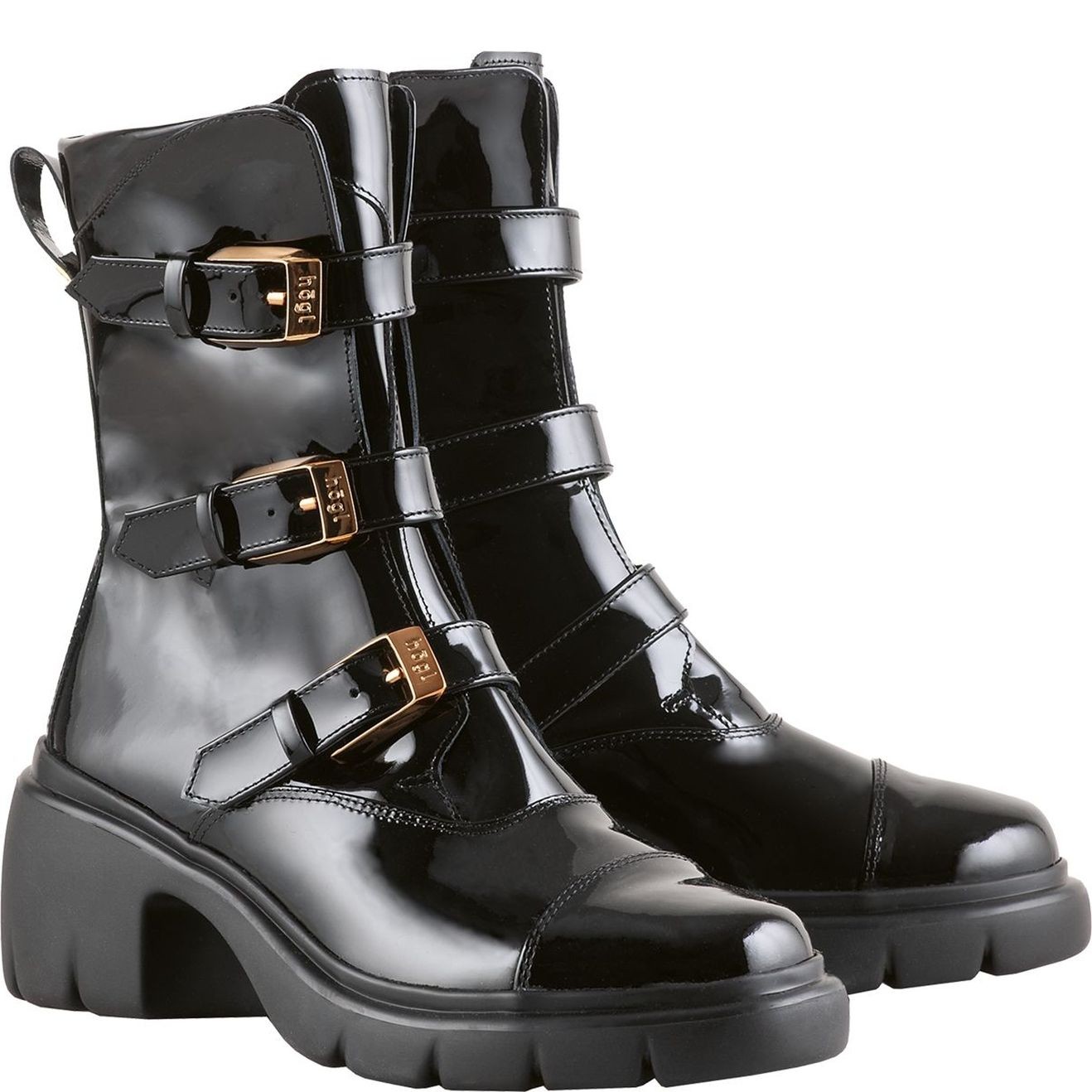 HOGL Aulinukai moterims, Juoda, BIKER booties 1