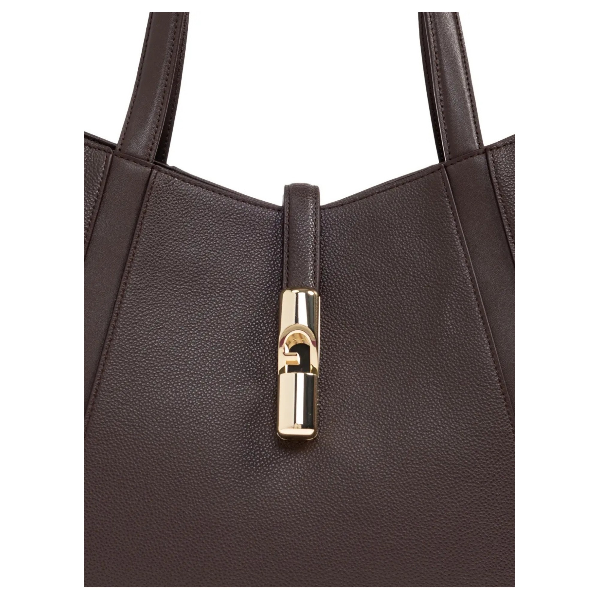 FURLA Pirkinių krepšys moterims, Ruda, Furla goccia l tote 3