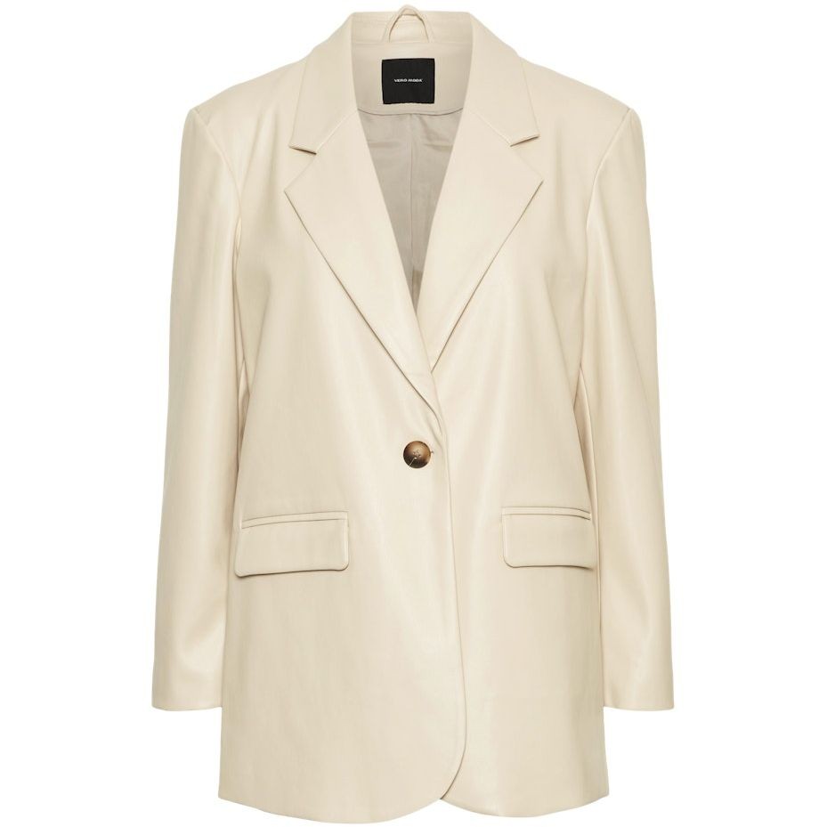 VERO MODA Švarkas moterims, Pilka, VMOLIVIA LS PL BLAZER 1
