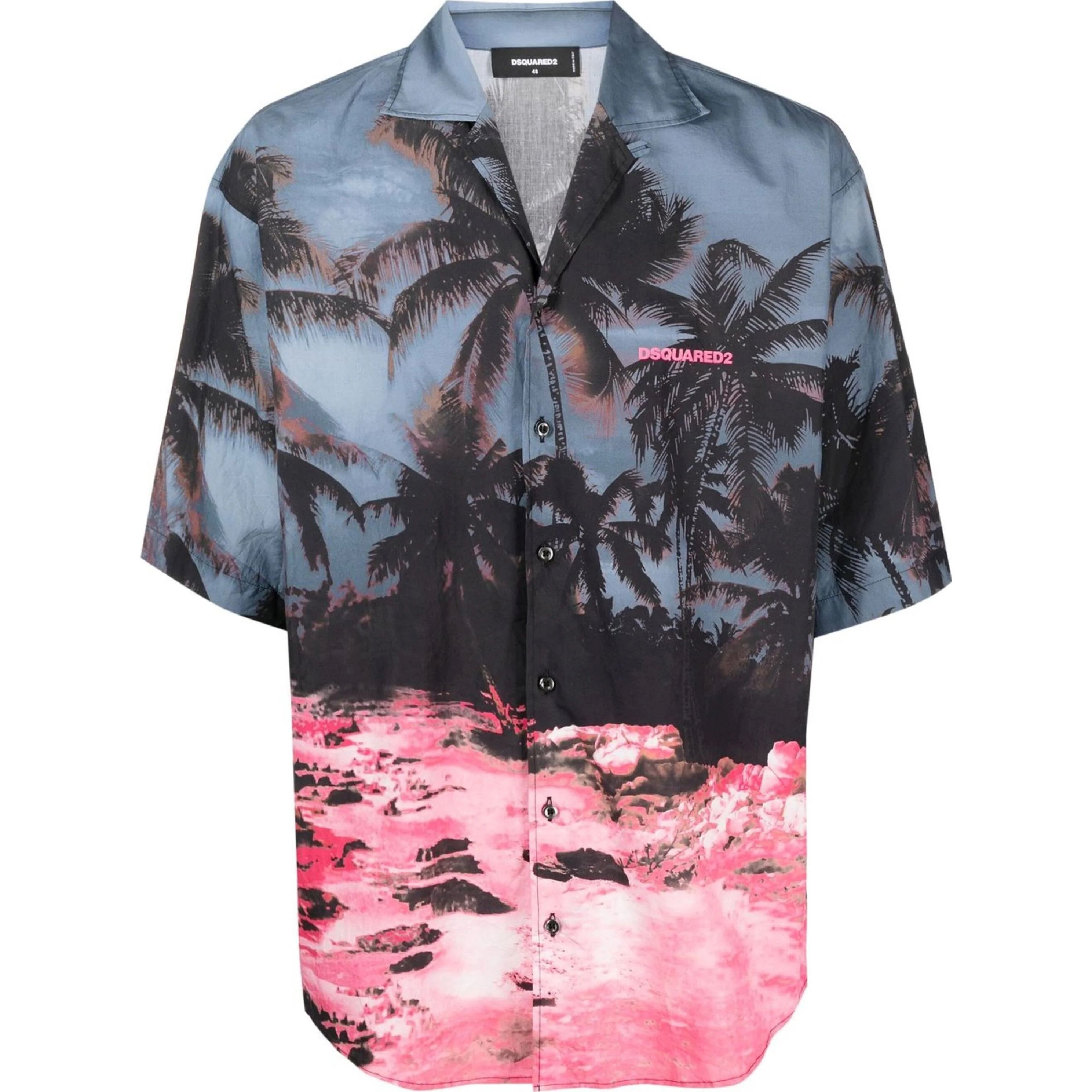 DSQUARED2 Marškiniai trump. rankovėmis vyrams, Pilka, Shirt