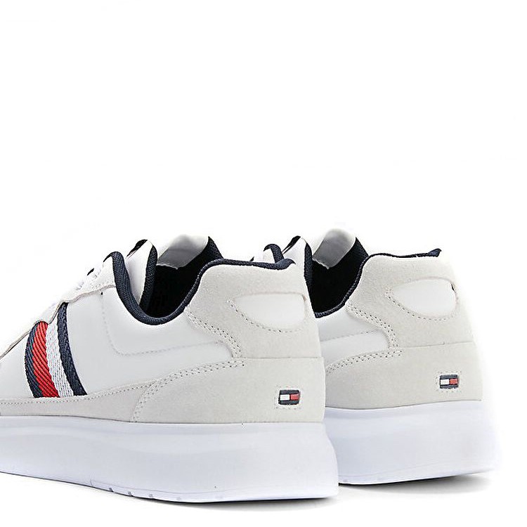 TOMMY HILFIGER Sportiniai bateliai vyrams, Balta, Lightweight mix cup sport shoe 7