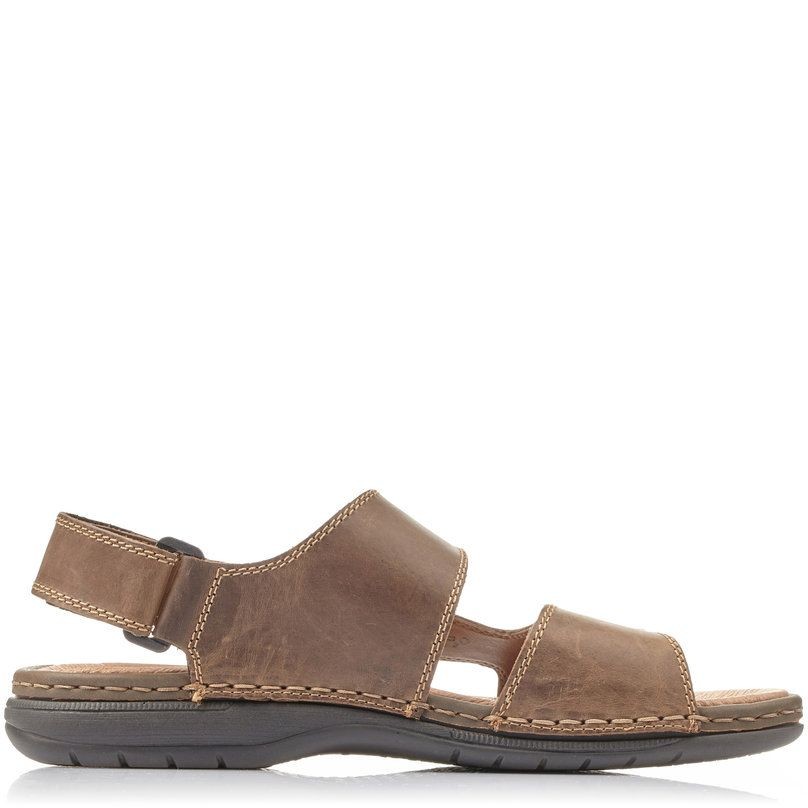 RIEKER Basutės vyrams, Ruda, SANDALS 3