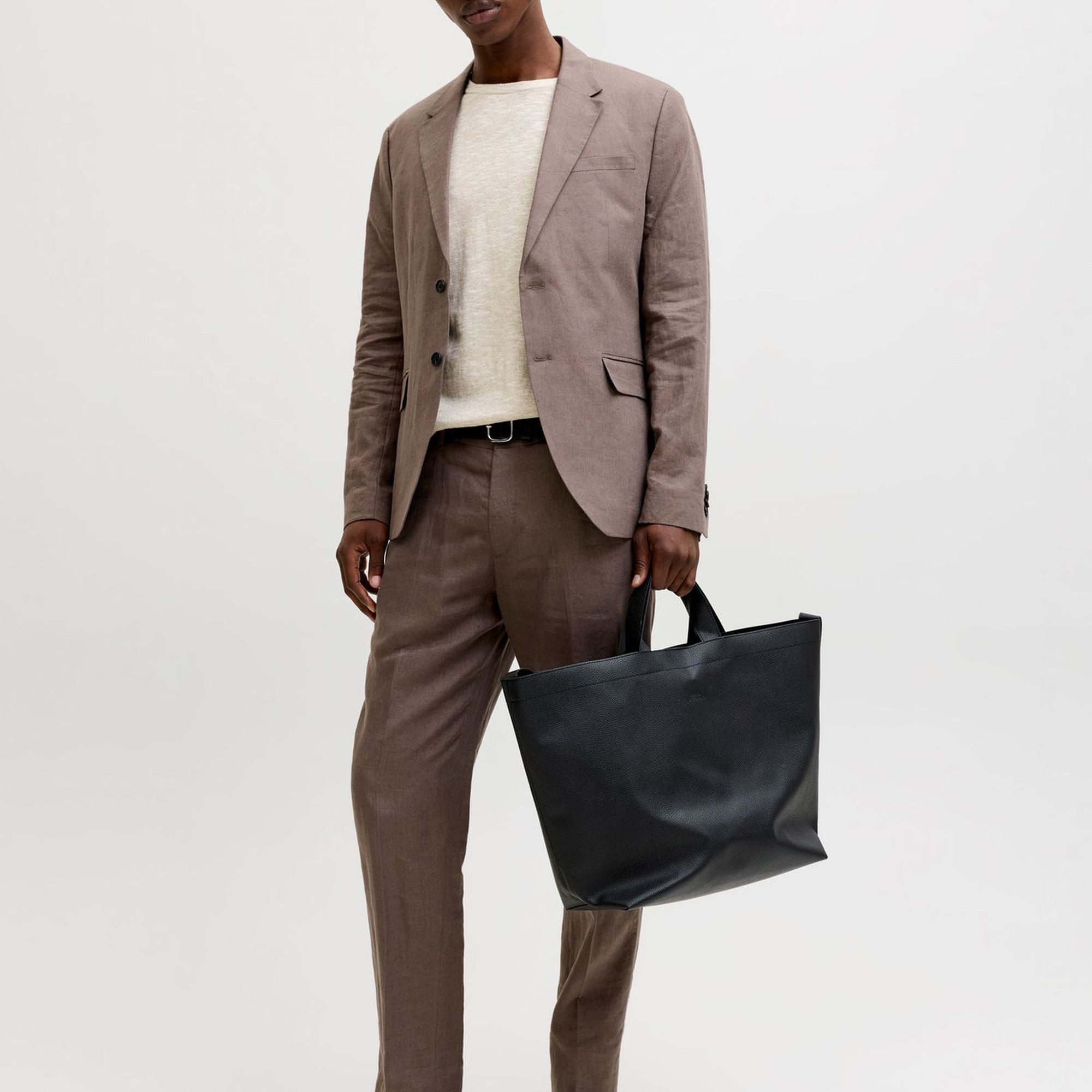 JACK & JONES Megztinis vyrams, Smėlio, Summer knit 4